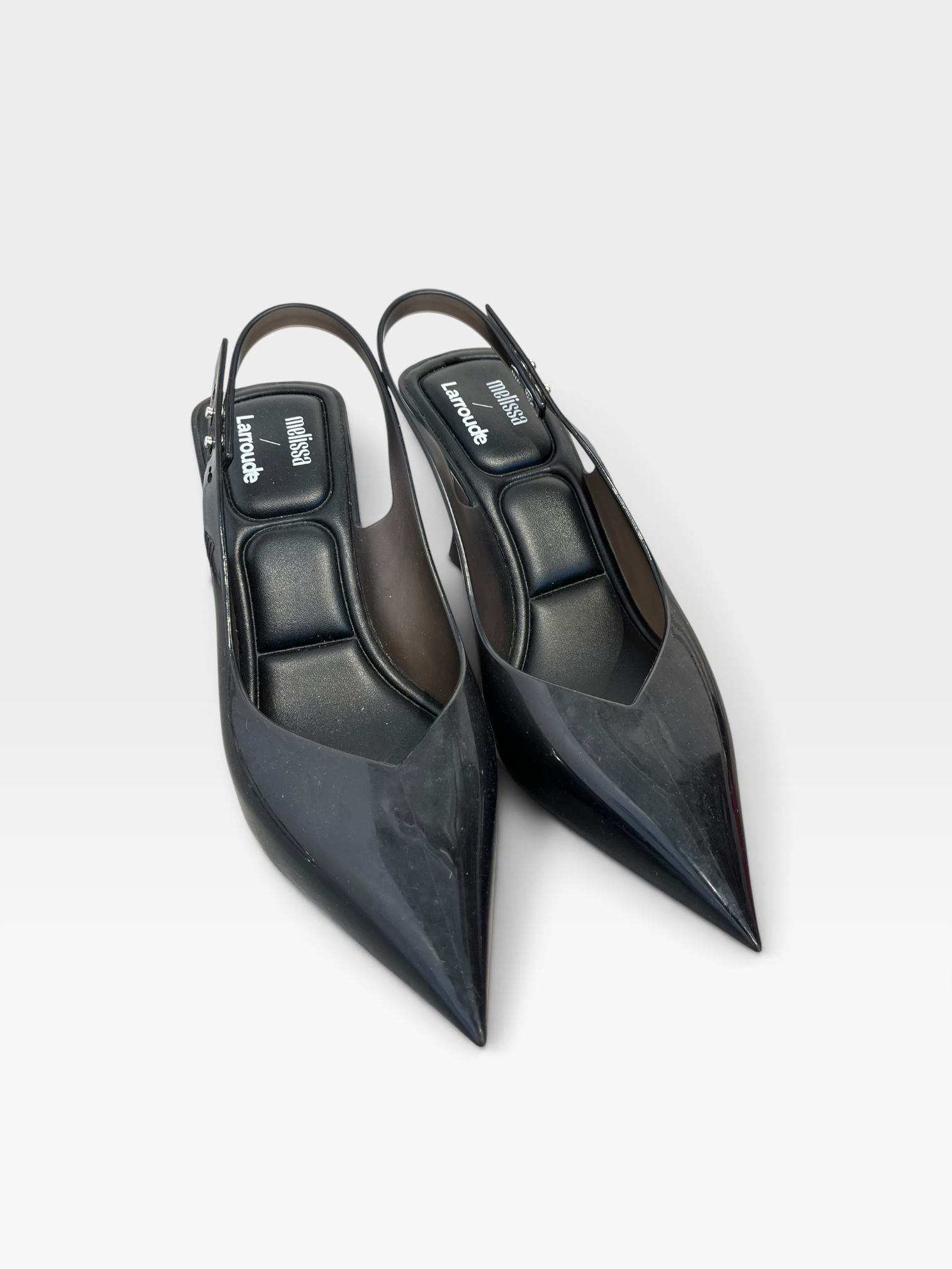 melissa/Heels/US 6/BLK/x LarroudRubber slingback pump view 1