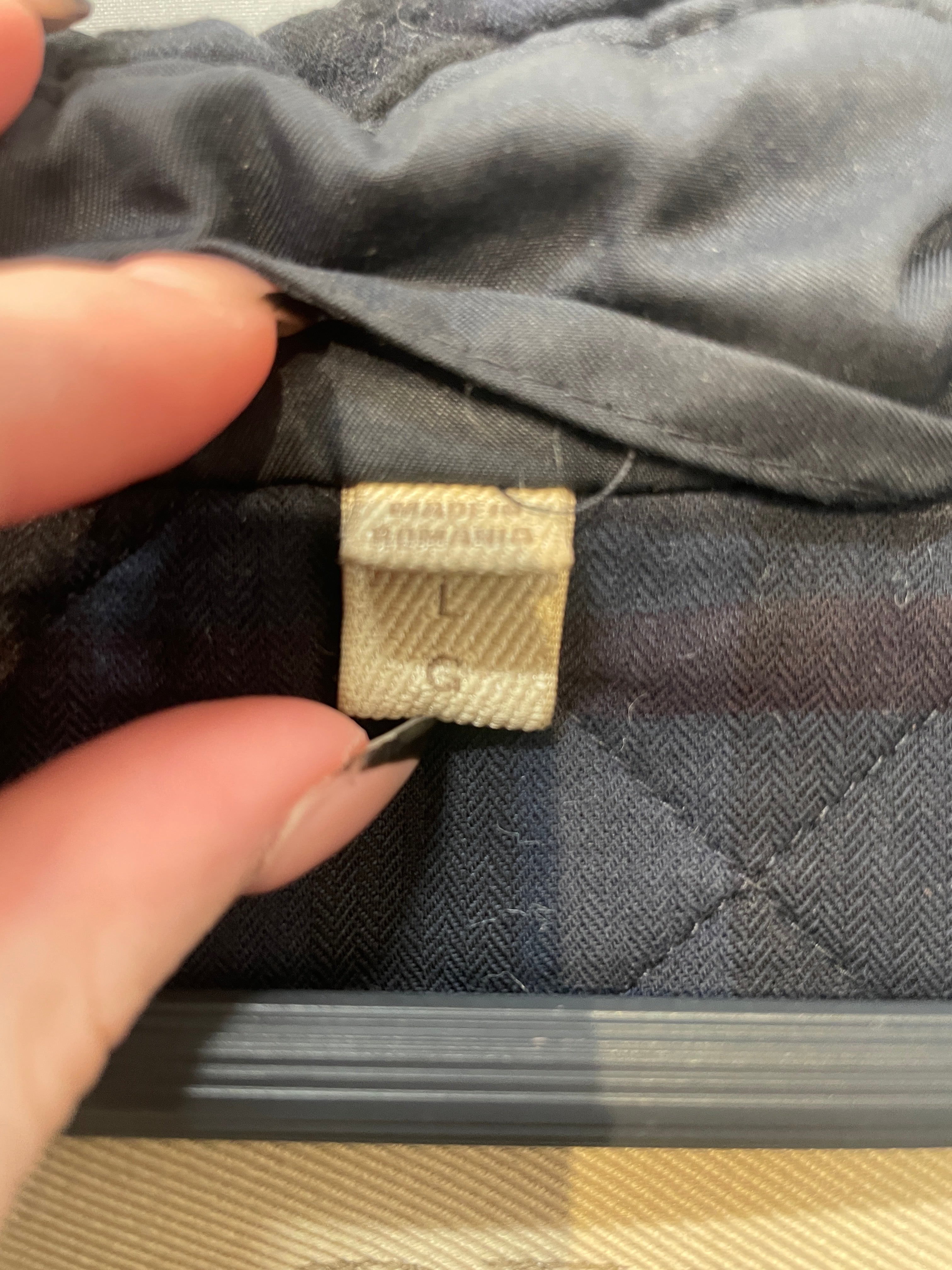 BURBERRY BRIT/Quilted Jkt/L/Cotton/NVY/diamond quilt hooded view 4