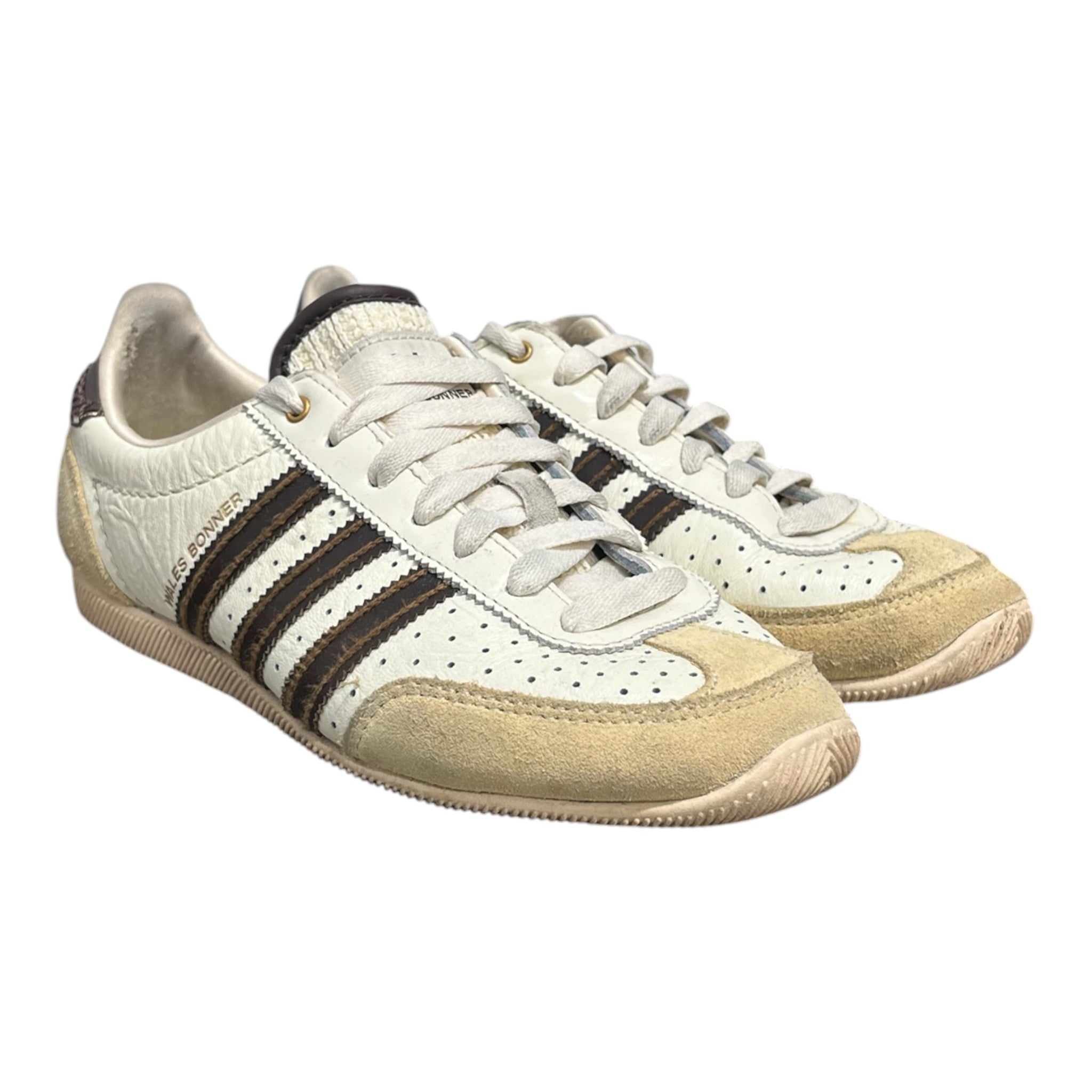 adidas/WALES BONNER/Low-Sneakers/US 5/Leather/CRM/JAPAN 'CRM WHT BRWN view 4