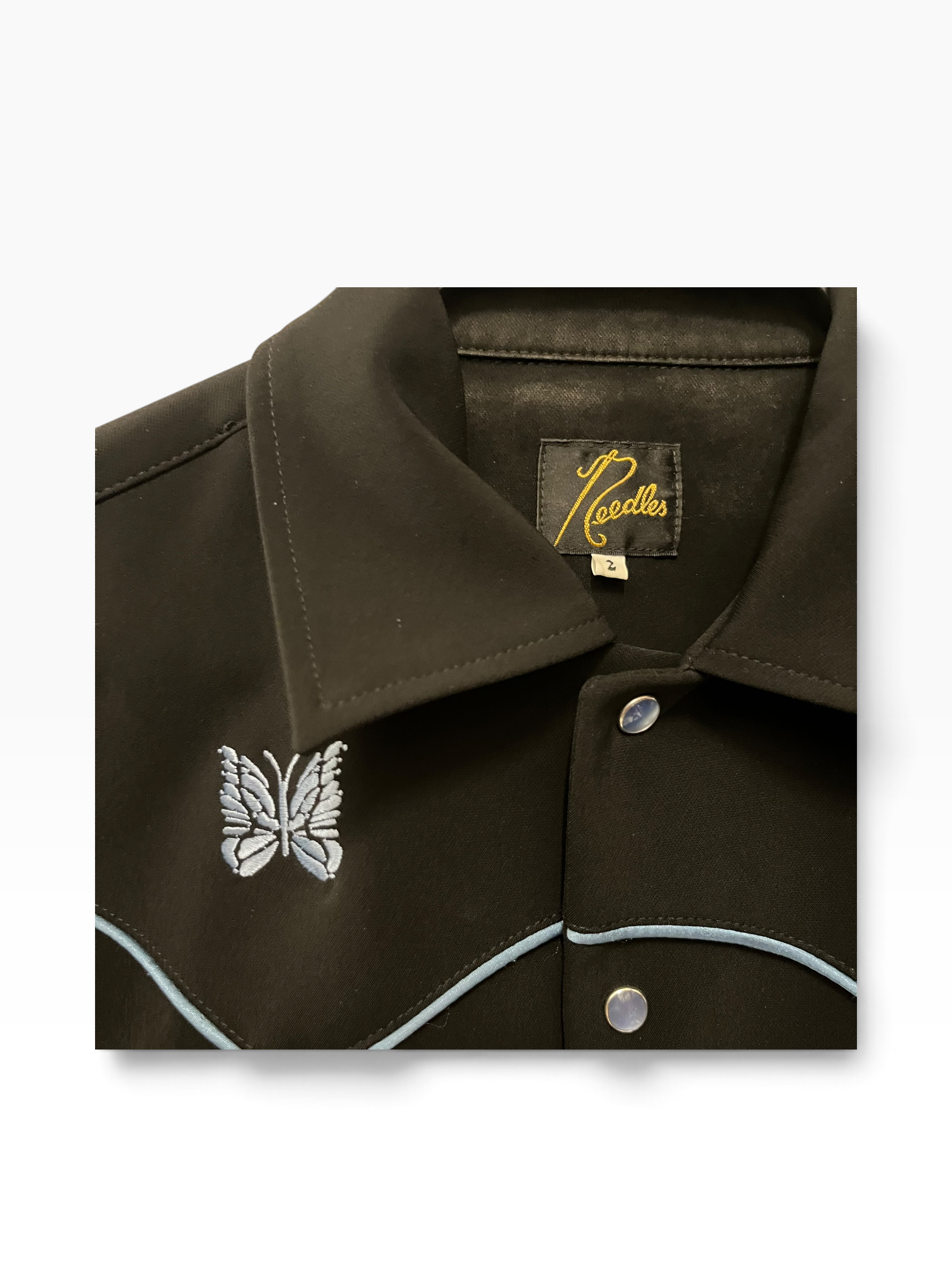 Needles/Jacket/S/Polyester/BLK/piping cowboy view 4