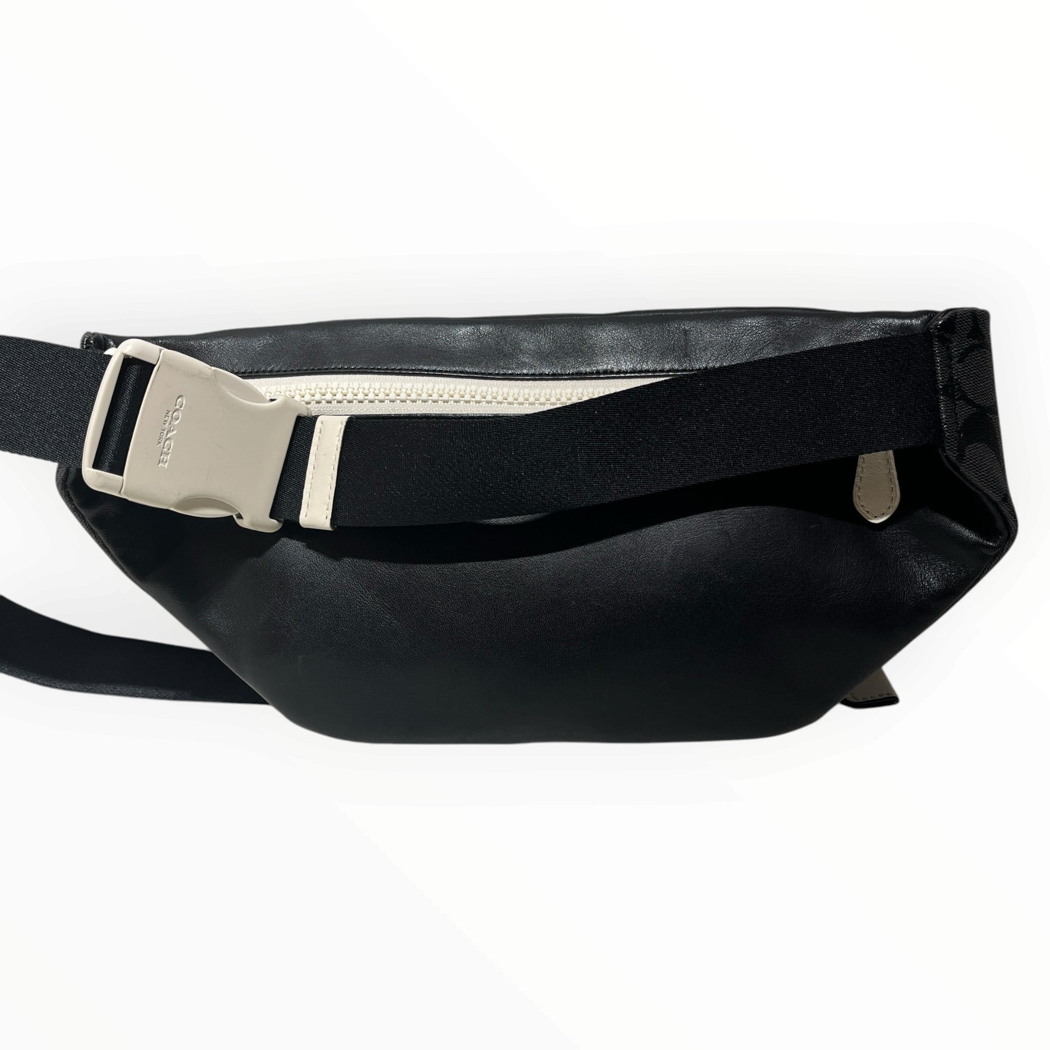 COACH/Cross Body Bag/Monogram/Leather/BLK/ view 2