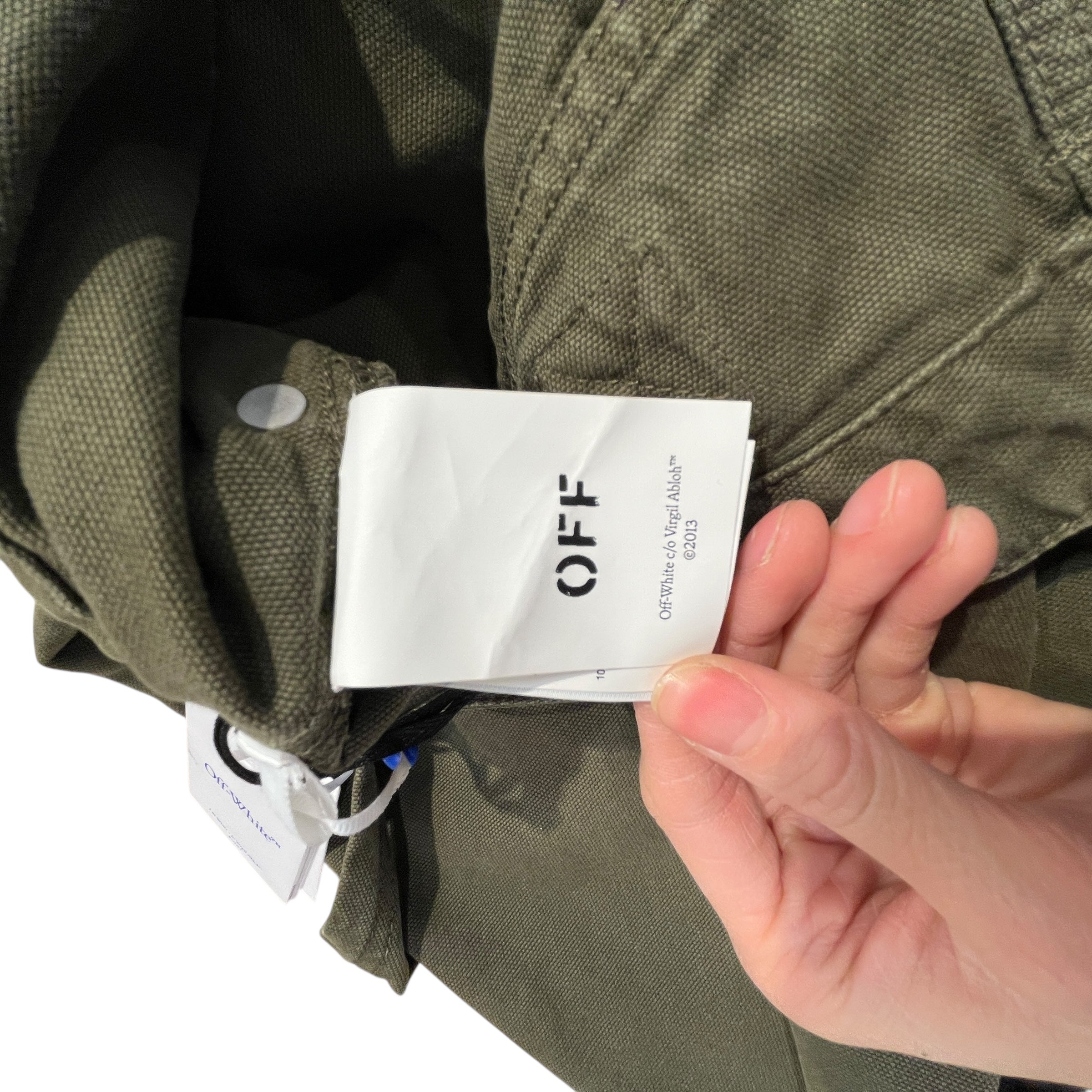 OFF-WHITE/Carpenter Pants/34/Cotton/GRN/ view 6