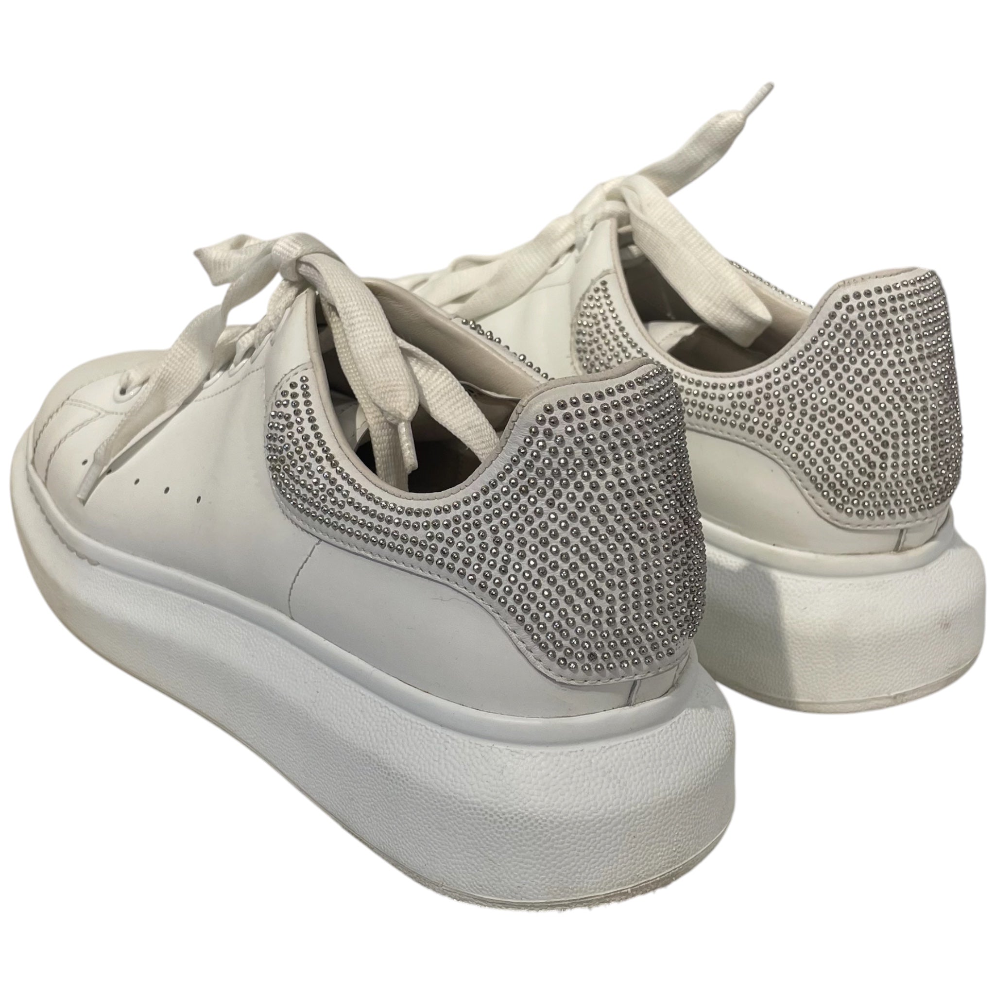 Alexander McQueen/Low-Sneakers/EU 44/Cotton/WHT/ view 2