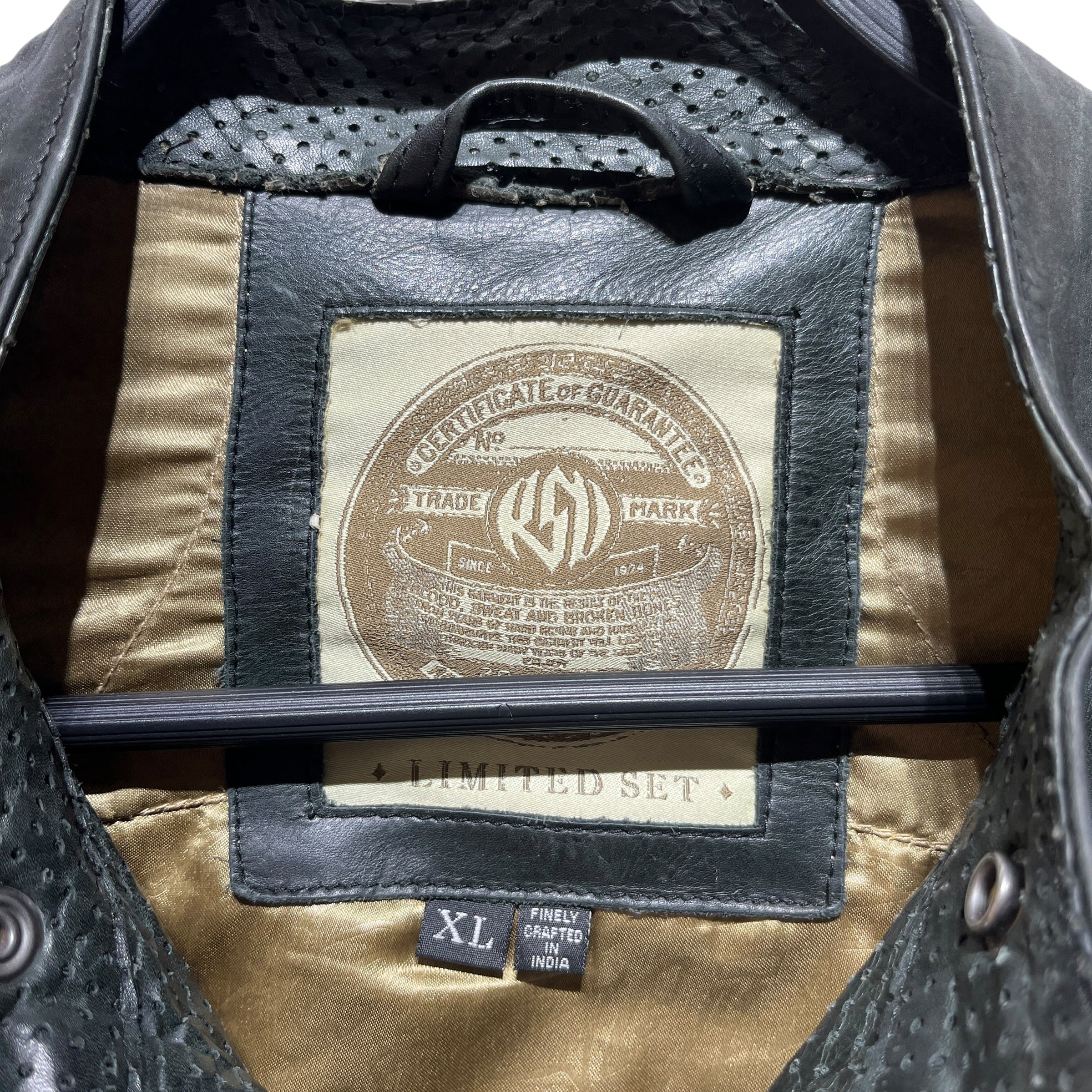 RONALD SANDS /Leather Jkt/XL/Leather/KHK/ view 3