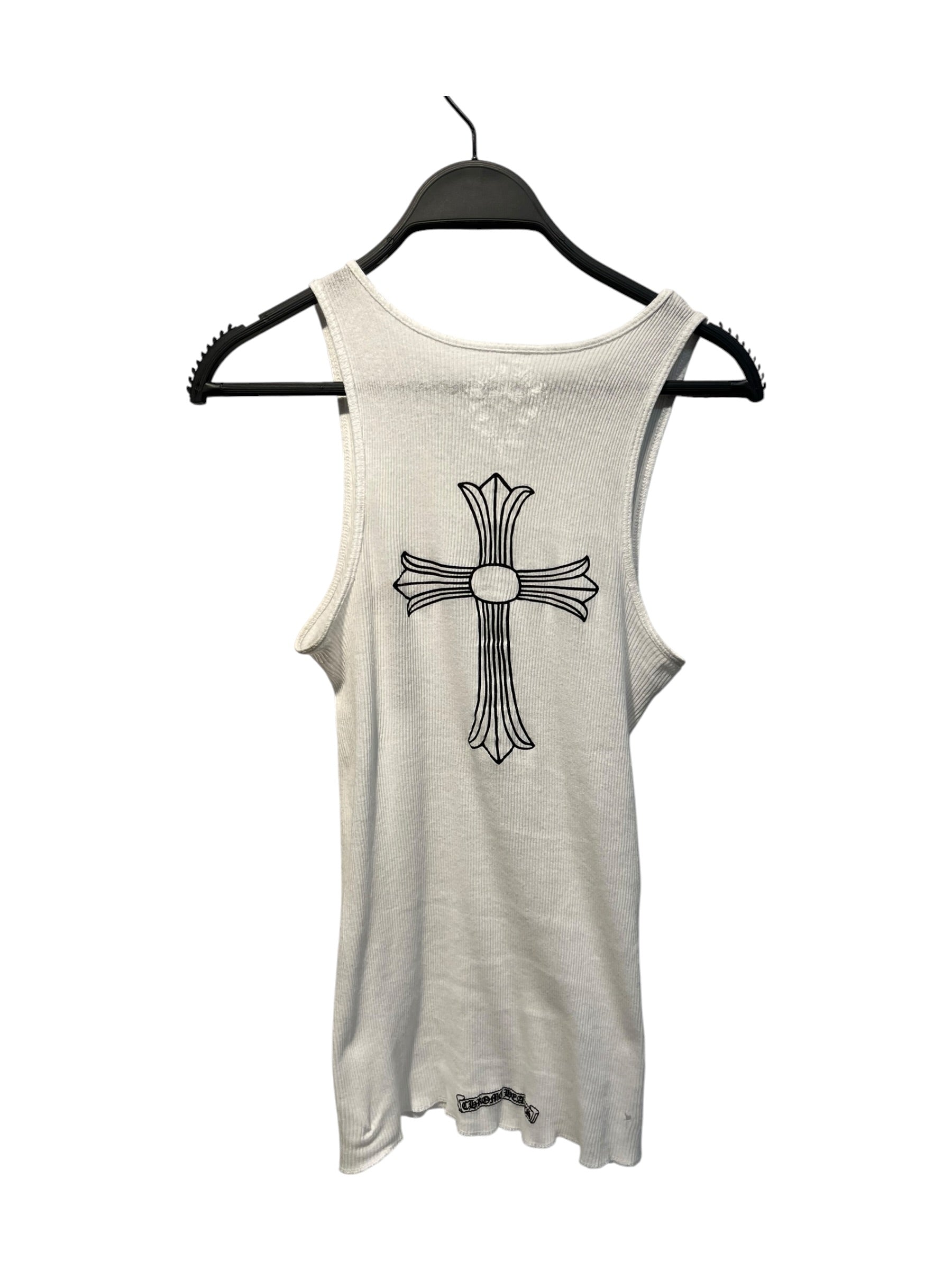 CHROME HEARTS/Tank Top/S/Cotton/WHT/Graphic/ view 2