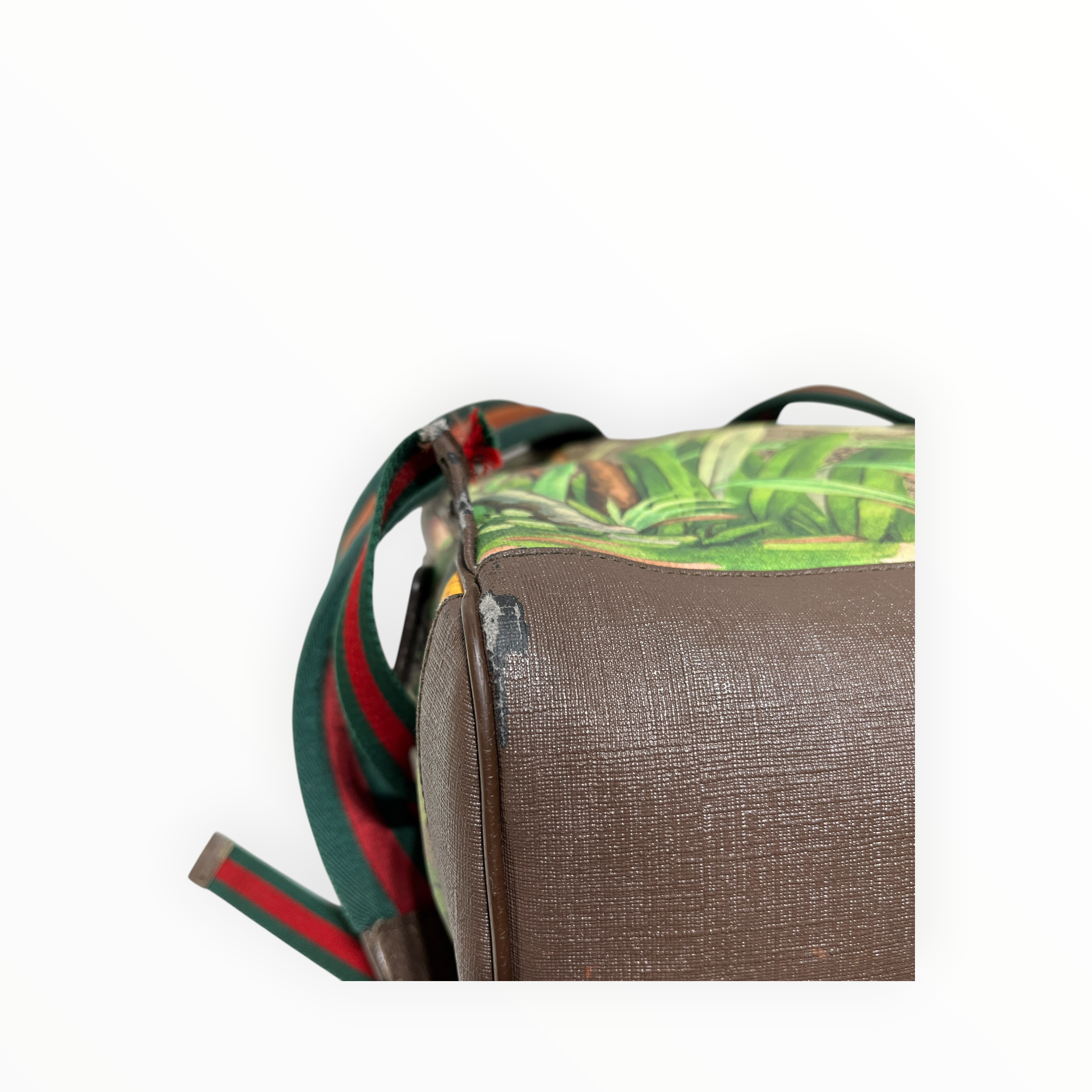 GUCCI/Backpack/Monogram/Leather/BRW/GG Supreme Tian Print Backpack view 7