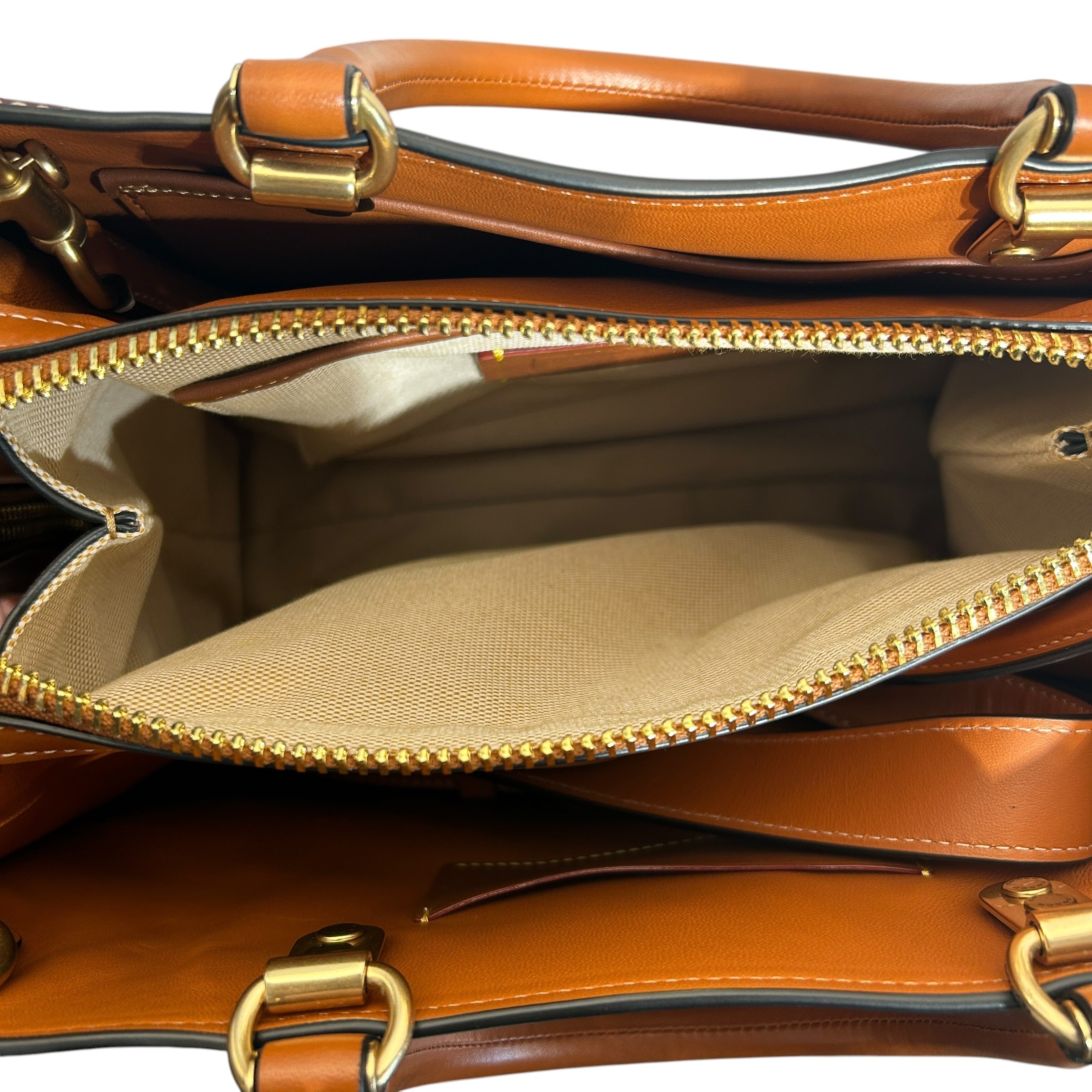 COACH/Hand Bag/Leather/BRD/ROGUE BAG BRASS view 4