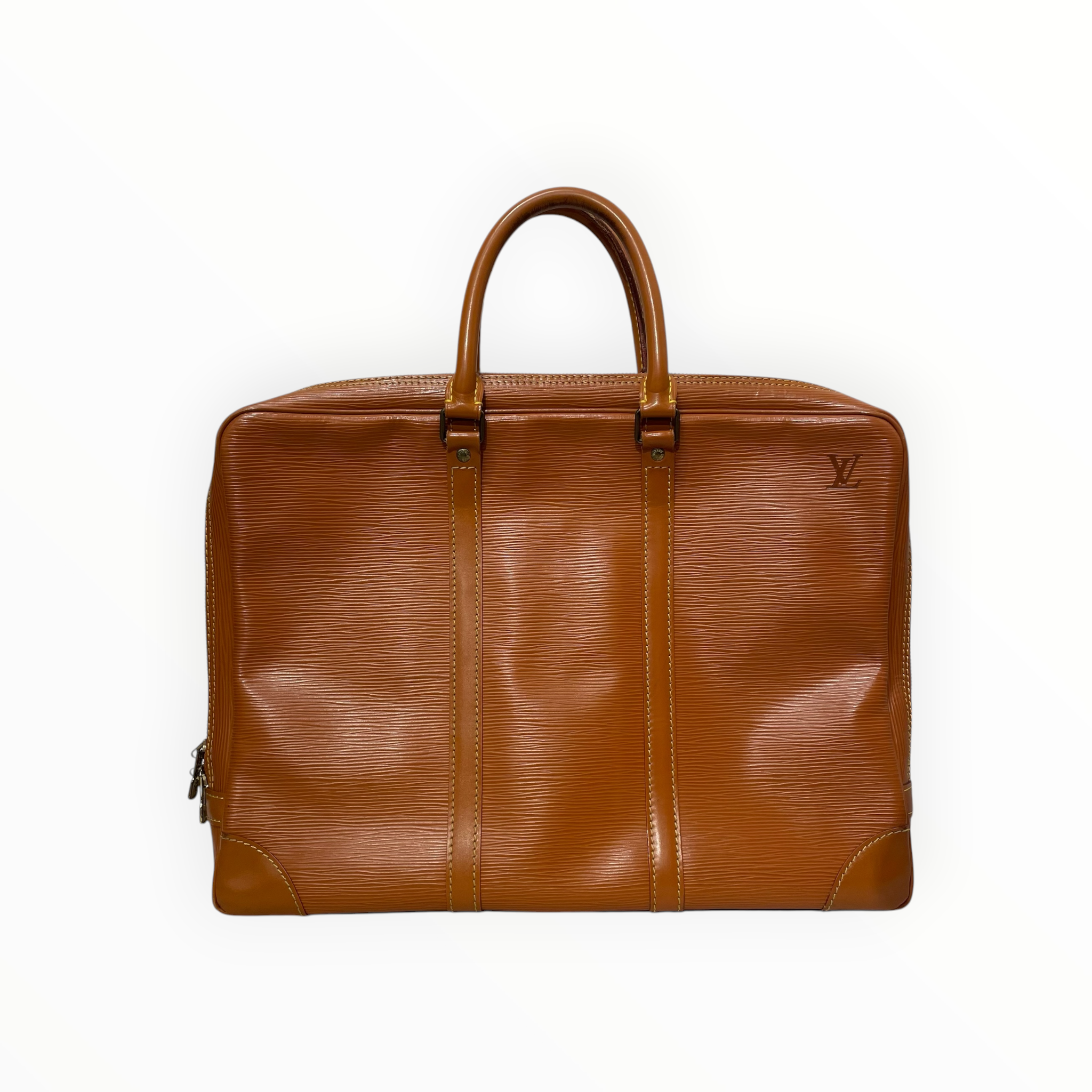 LOUIS VUITTON/Briefcase/Leather/CML/Epi Porte Documents ZipanguGLD view 2