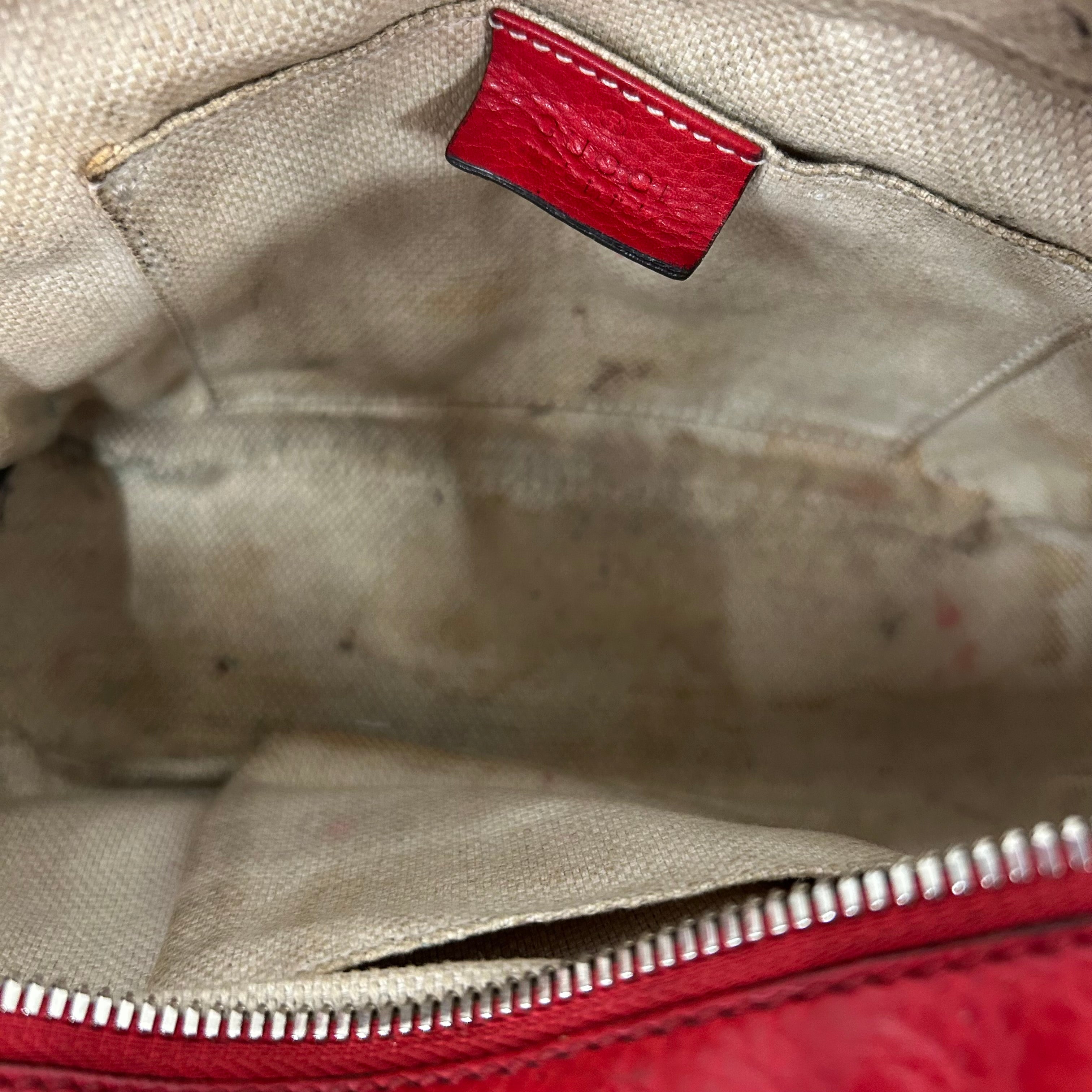 GUCCI/Cross Body Bag/S/Leather/RED/MARMONT SMALL SHOULDER BAG view 4