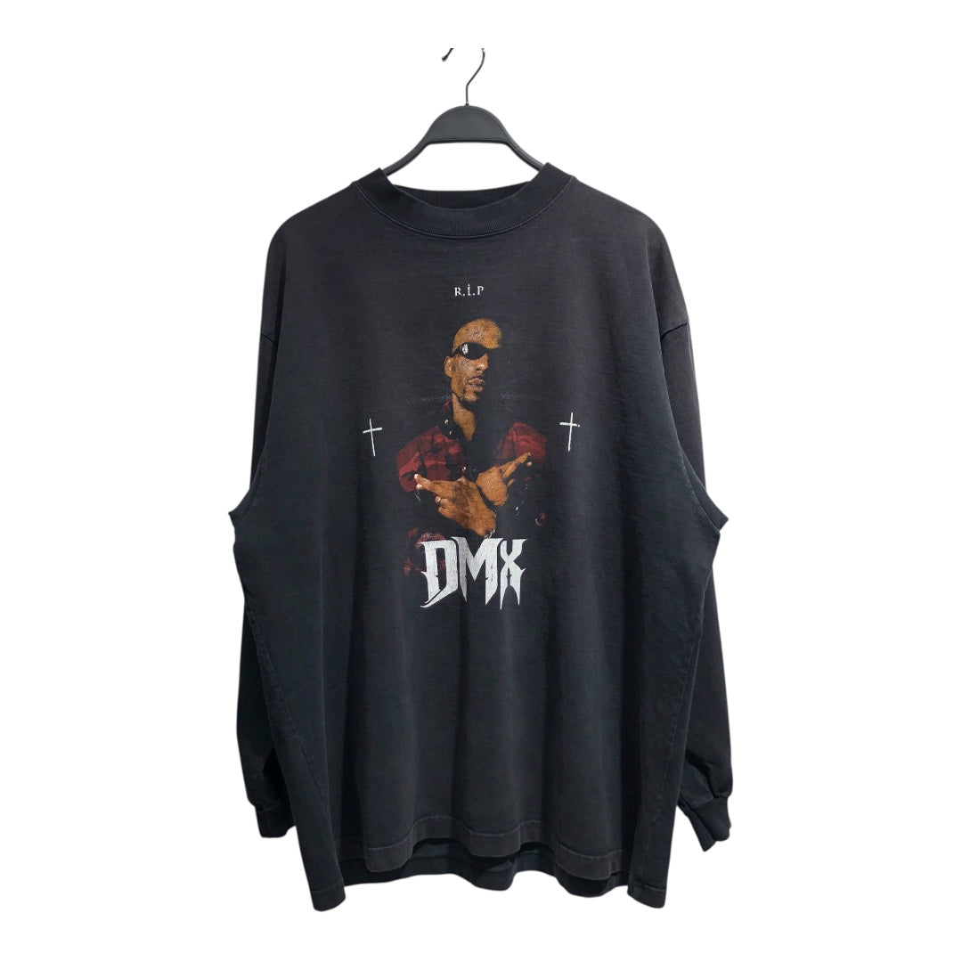 BALENCIAGA/LS T-Shirt/L/Cotton/BLK/Graphic/YEEZY DMX TRIBUTE TEE view 1