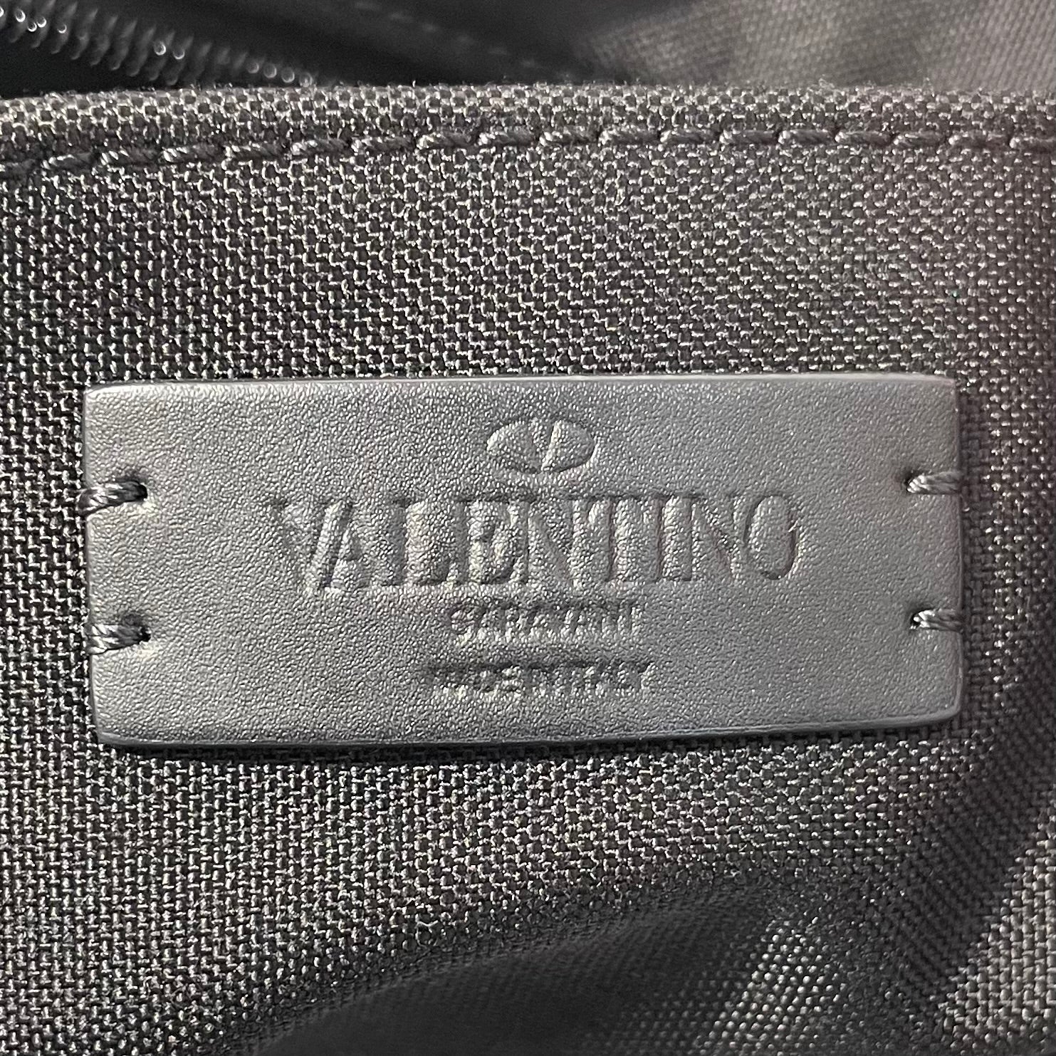 VALENTINO GARAVANI/Backpack/OS/Graphic/Cotton/BLK/VLTN view 3