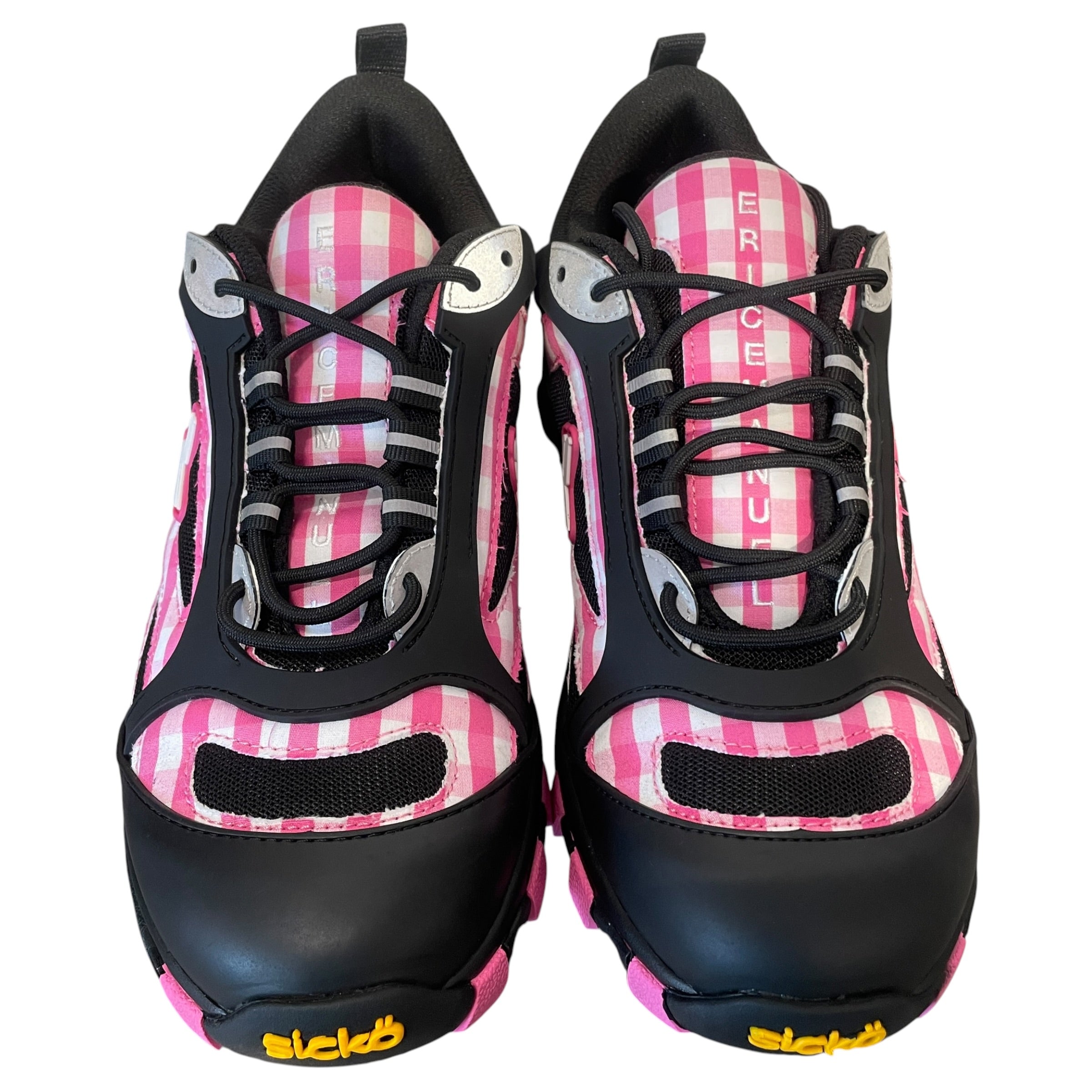sicko/Eric Emanuel/Low-Sneakers/US 8/Gingham Check/Leather/PNK/HIKNG SHOE PINK GINGHAM view 3