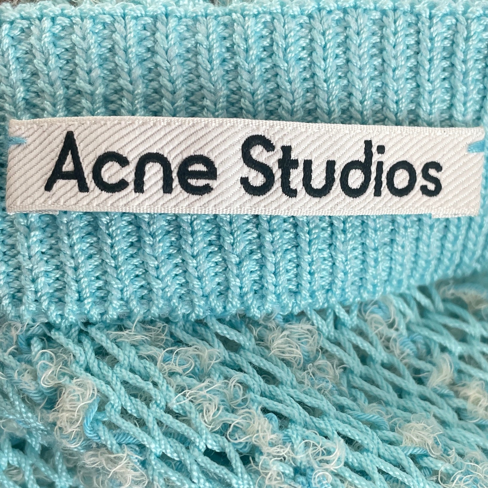 Acne Studios/Skirt/XXS/Nylon/BLU/MINI SKIRT TWEED CREAM BUTTONS view 3