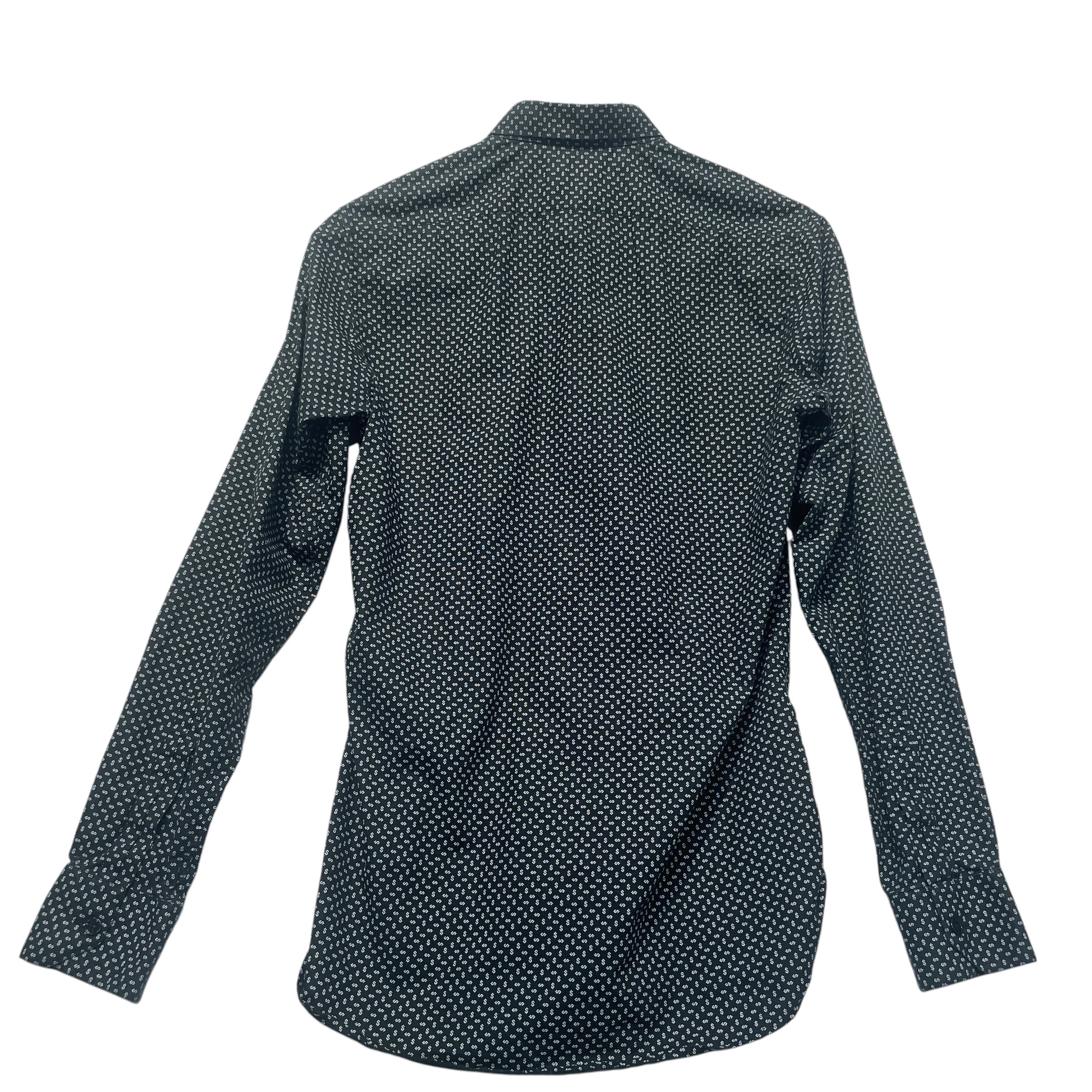 SAINT LAURENT/LS Shirt/37/Cotton/BLK/All Over Print/Dollar Sign Button Up view 2