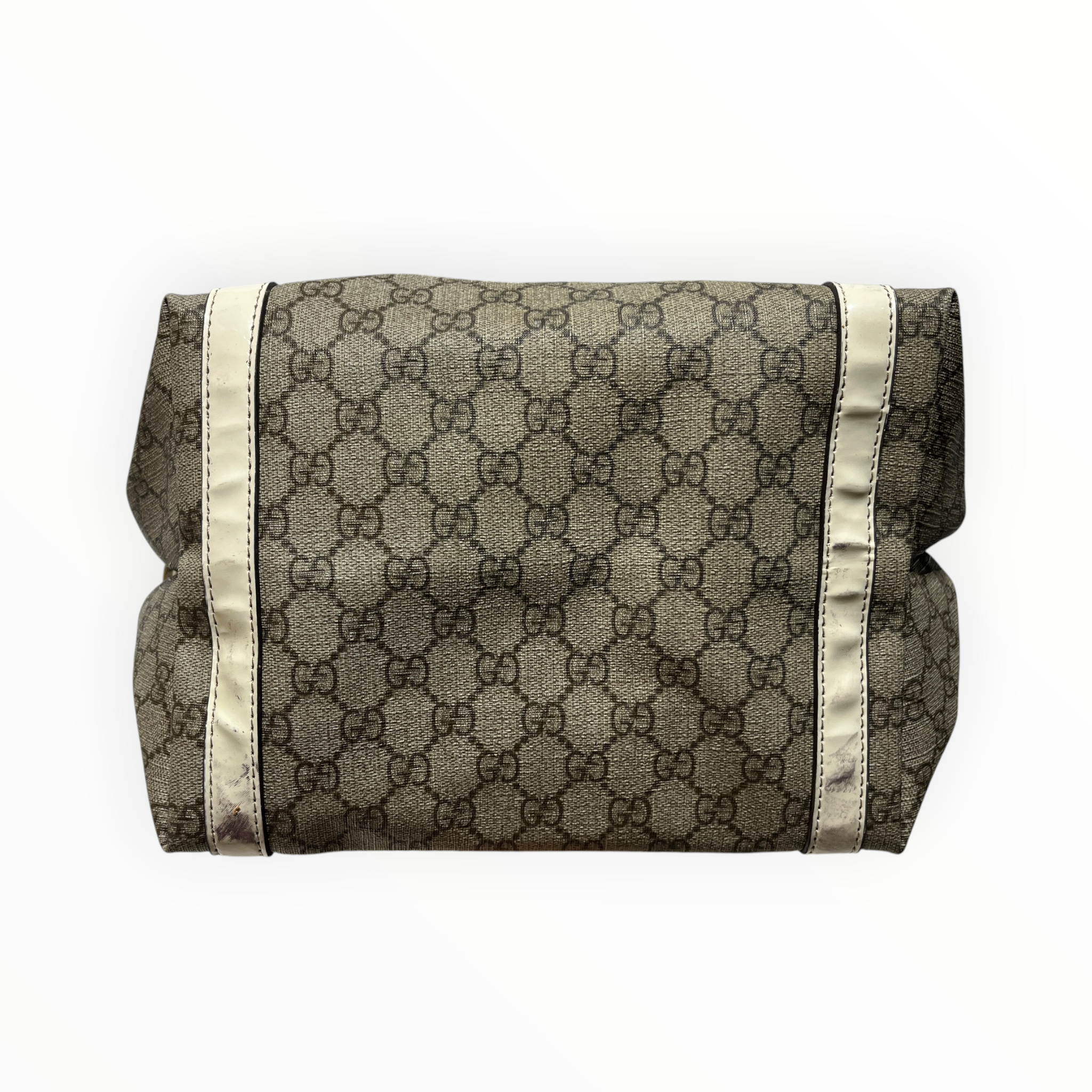 GUCCI/Tote Bag/Monogram/Leather/BEG/gg supreme joy tote view 3