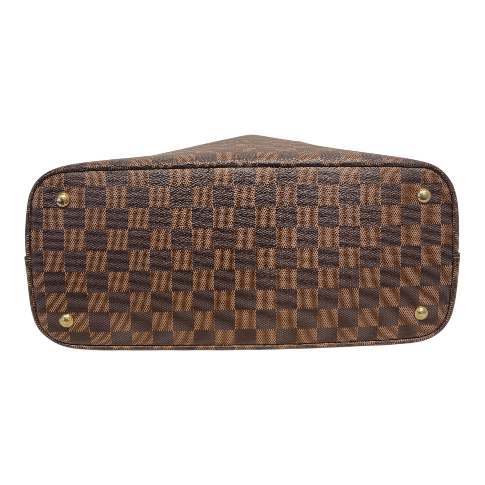 LOUIS VUITTON/Tote Bag/Gingham Check/Leather/BRW/DAMIER/KENSINGTON view 3