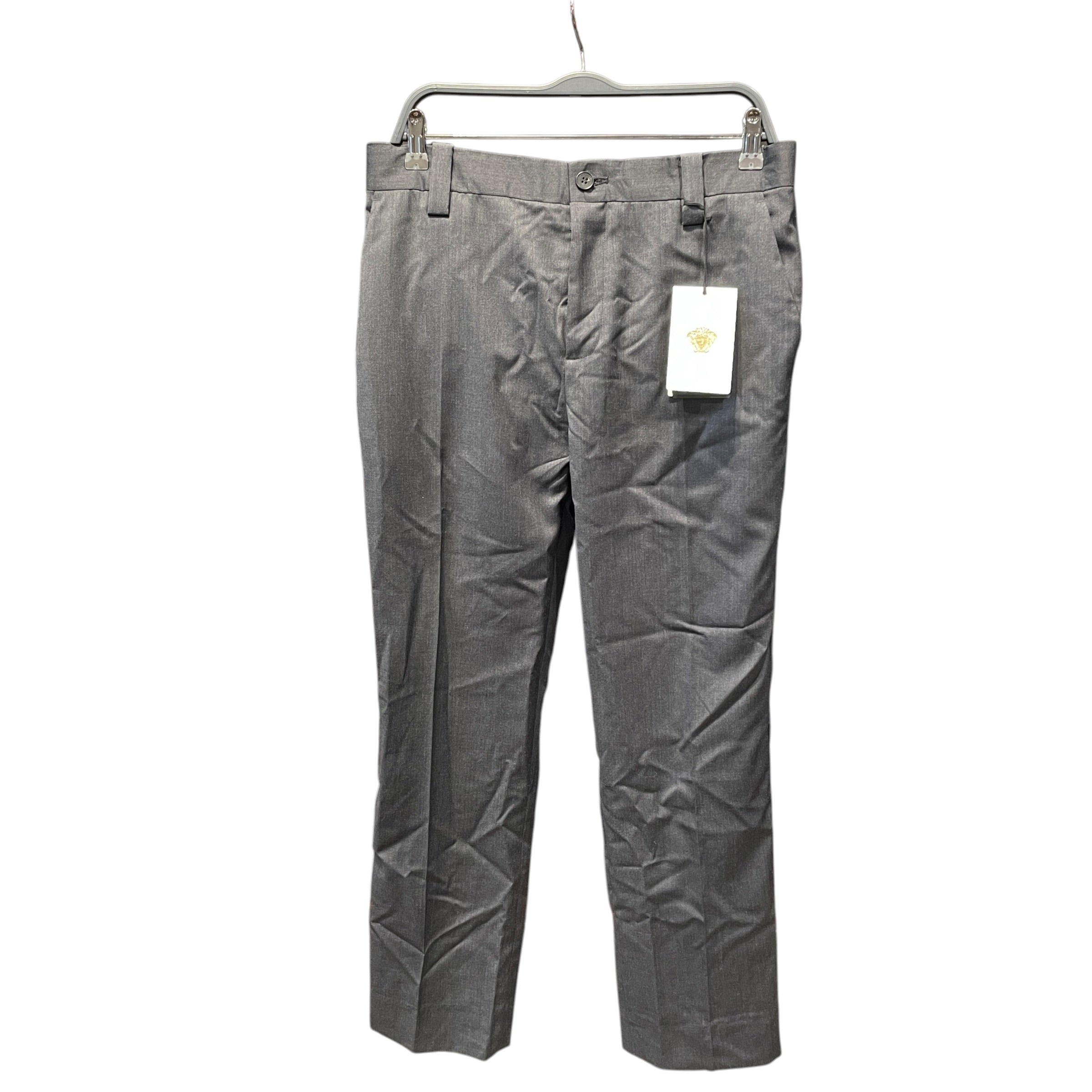 VERSACE/Slacks/50/Cotton/GRY/Formal Versace Dark Grey Slack view 1