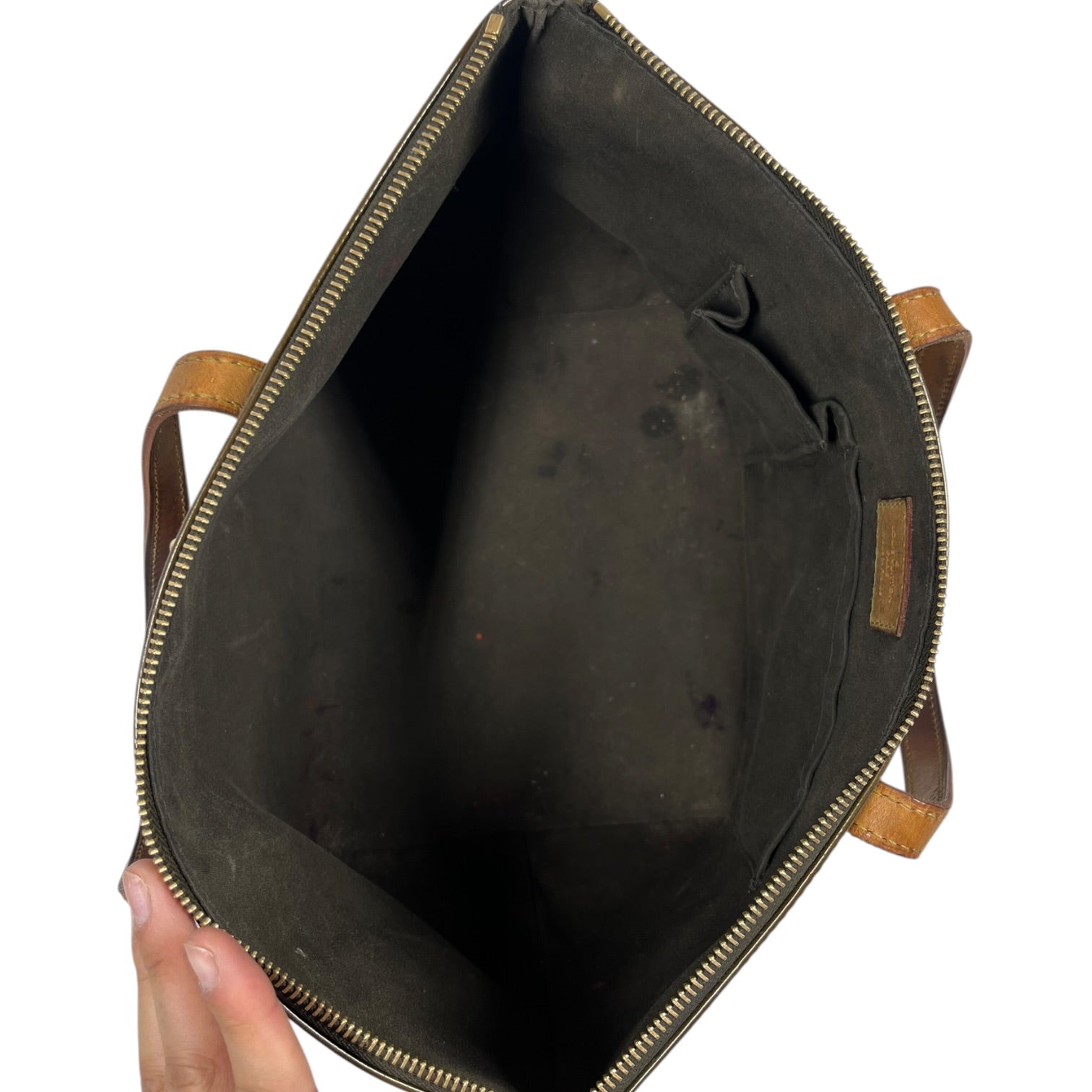 LOUIS VUITTON/Hand Bag/Leather/BRW/VERNIS BELLEVUE view 3