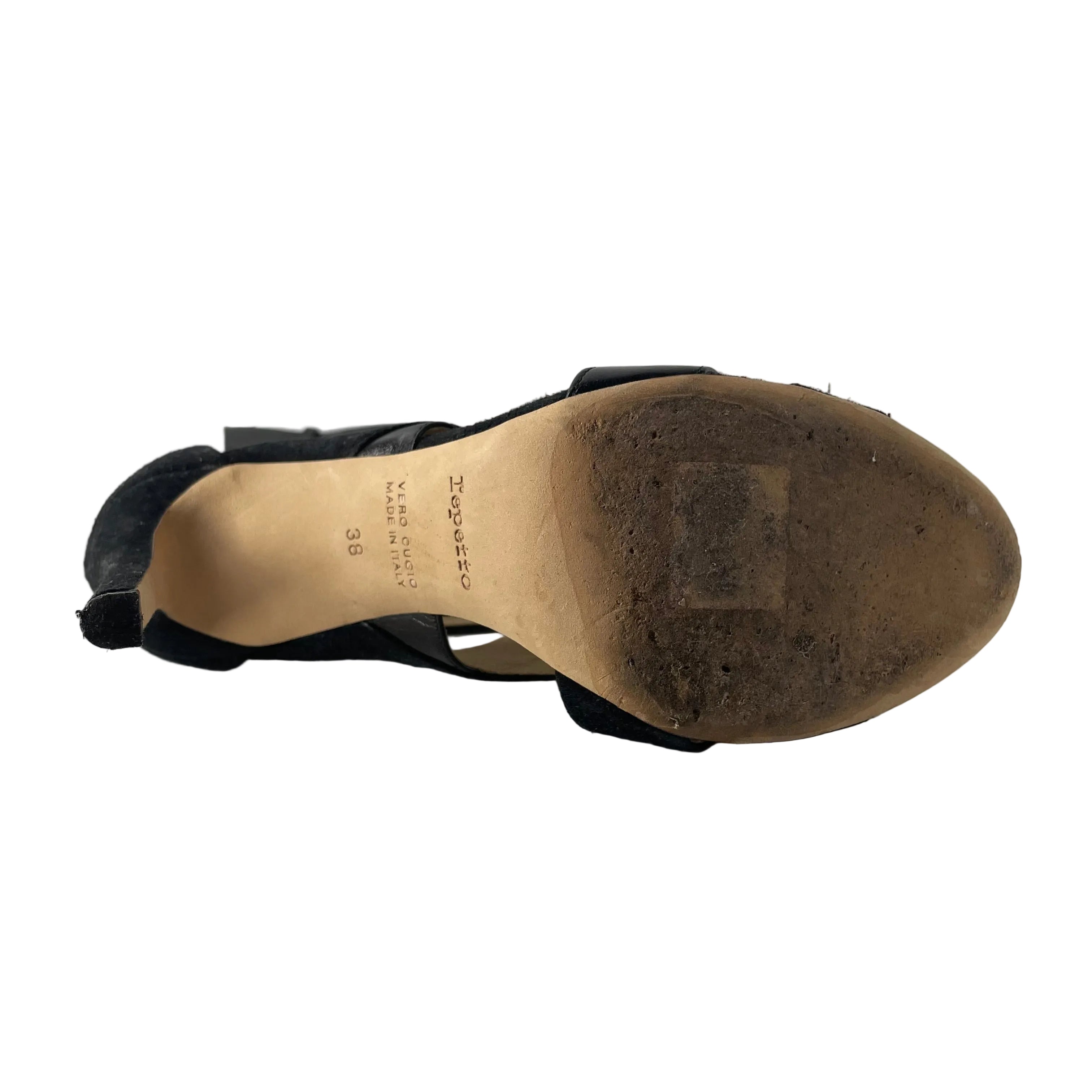 repetto/Heels/EU 38/Leather/BLK/Ankle Strap/STRAPS UP THE ANKLE view 4