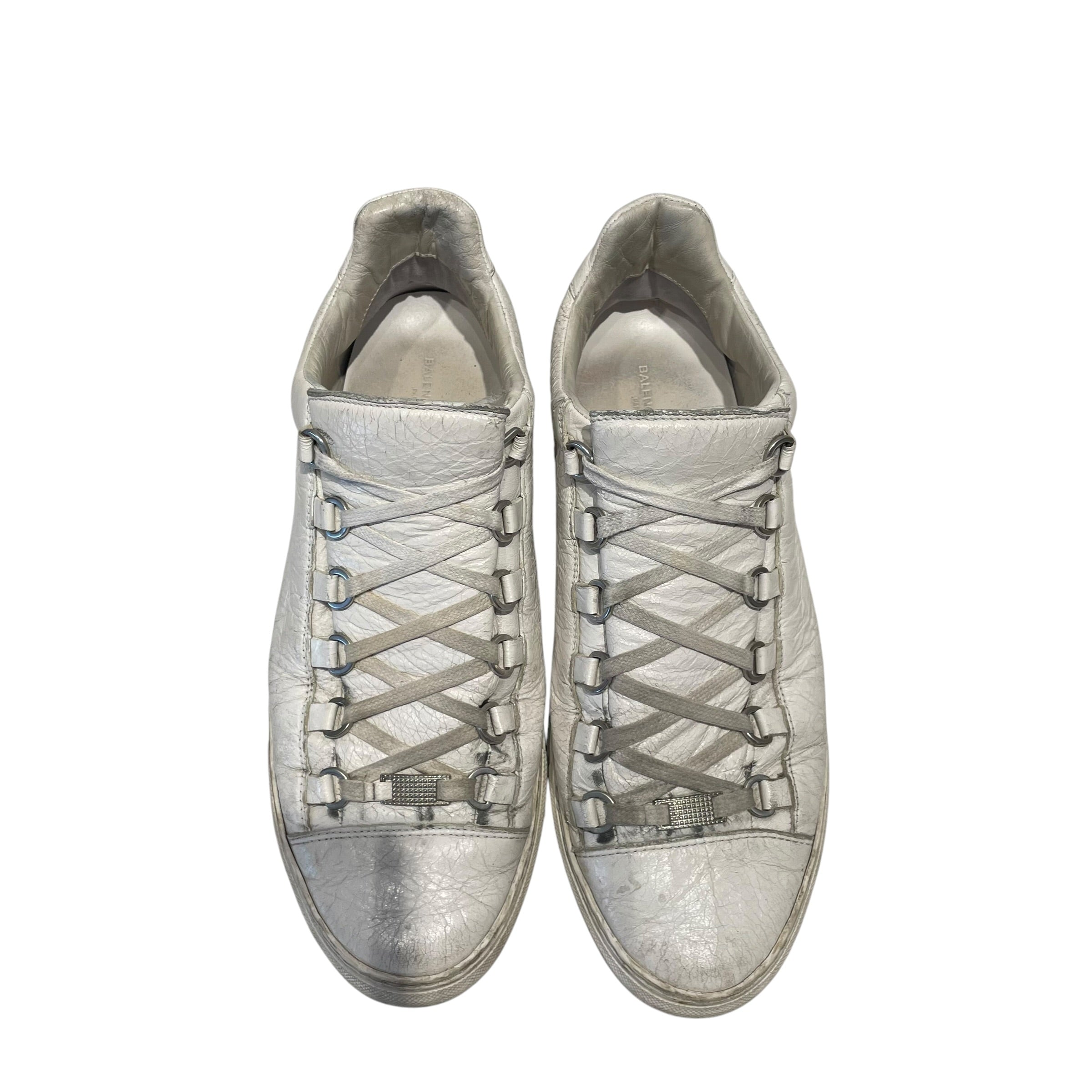 BALENCIAGA/Low-Sneakers/US 9/Leather/WHT/ARENA SNEAKERS view 3