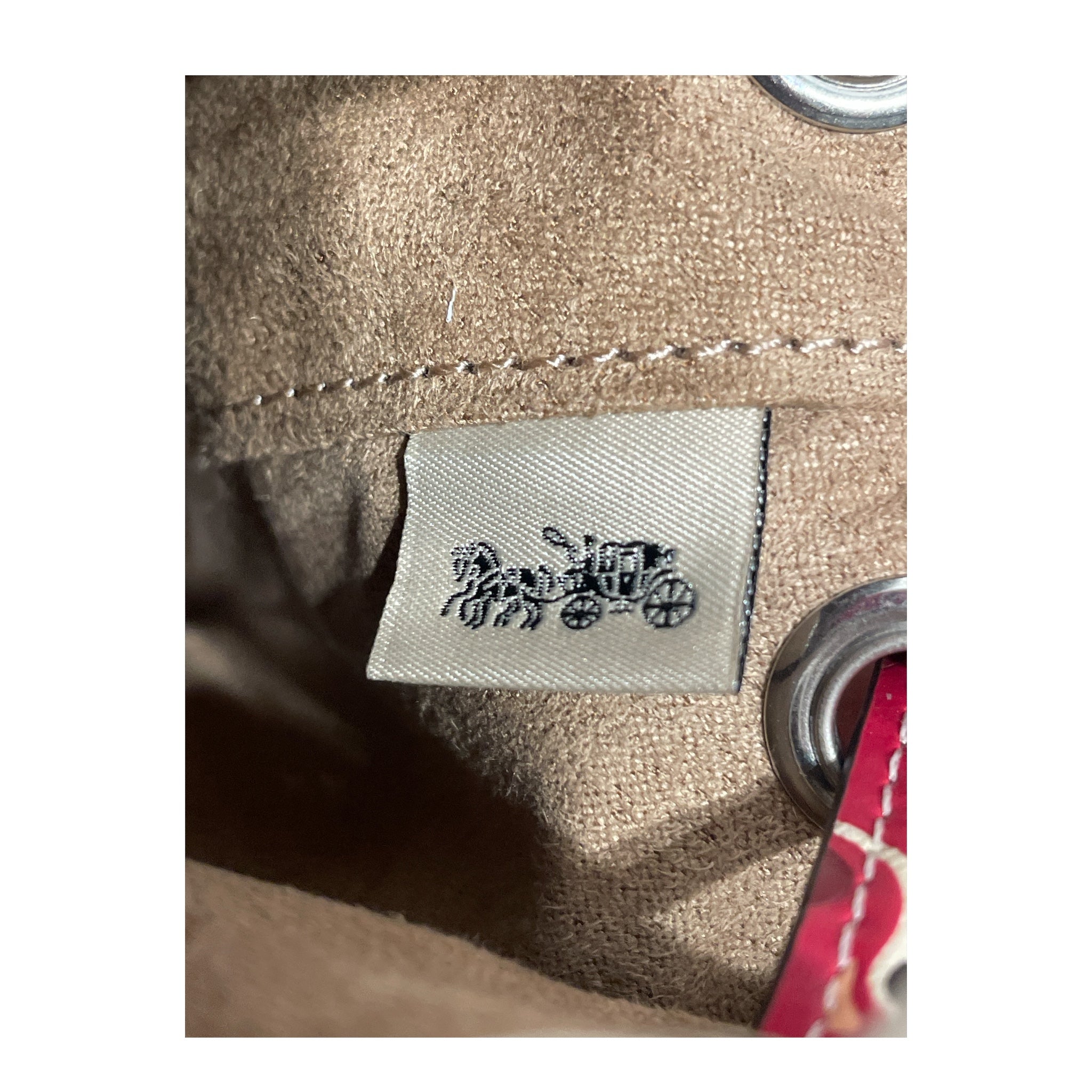 COACH/Pouch/All Over Print/Leather/WHT/Cherry Chain Wrislet view 4