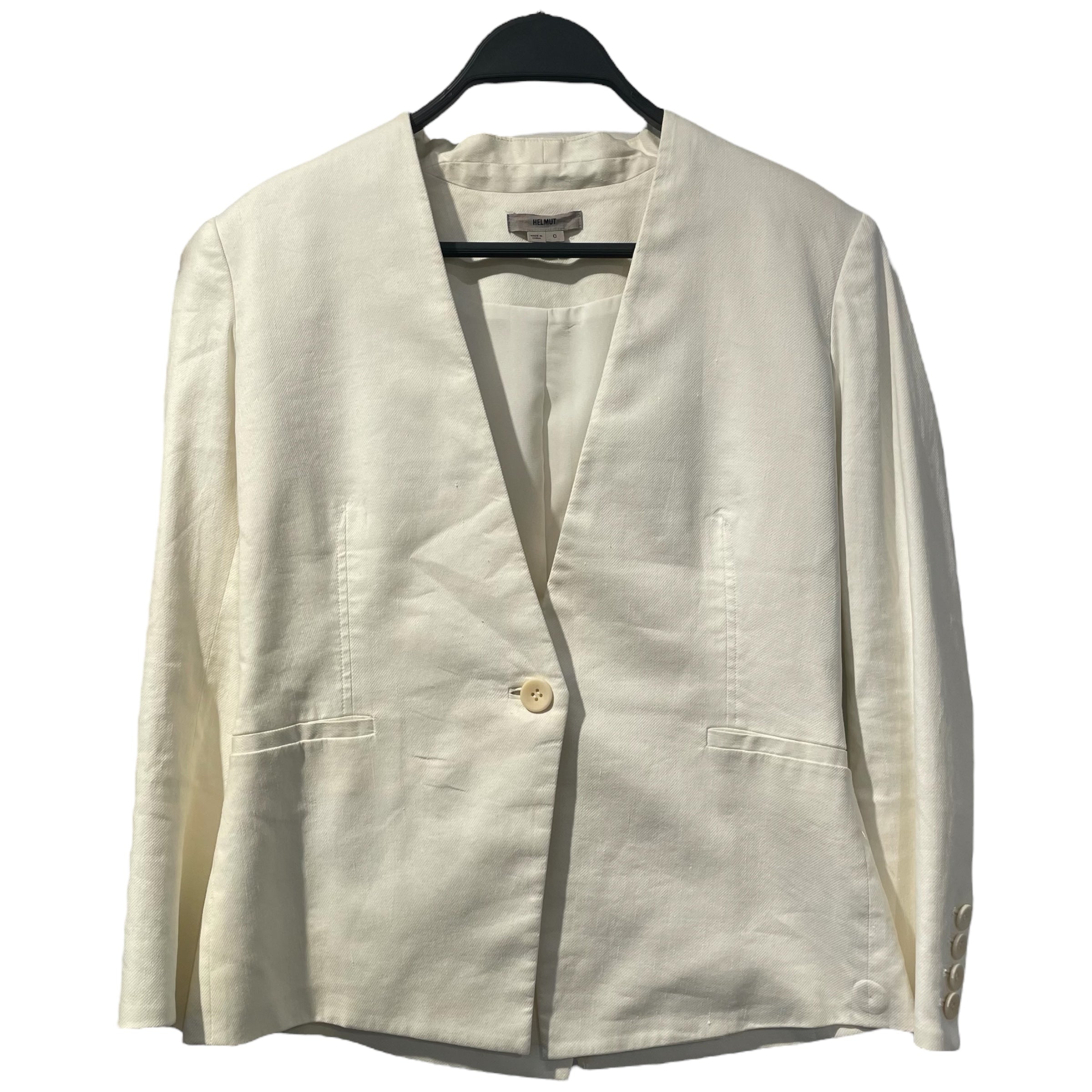HELMUT/Tailored Jkt/0/Cotton/WHT/ view 1