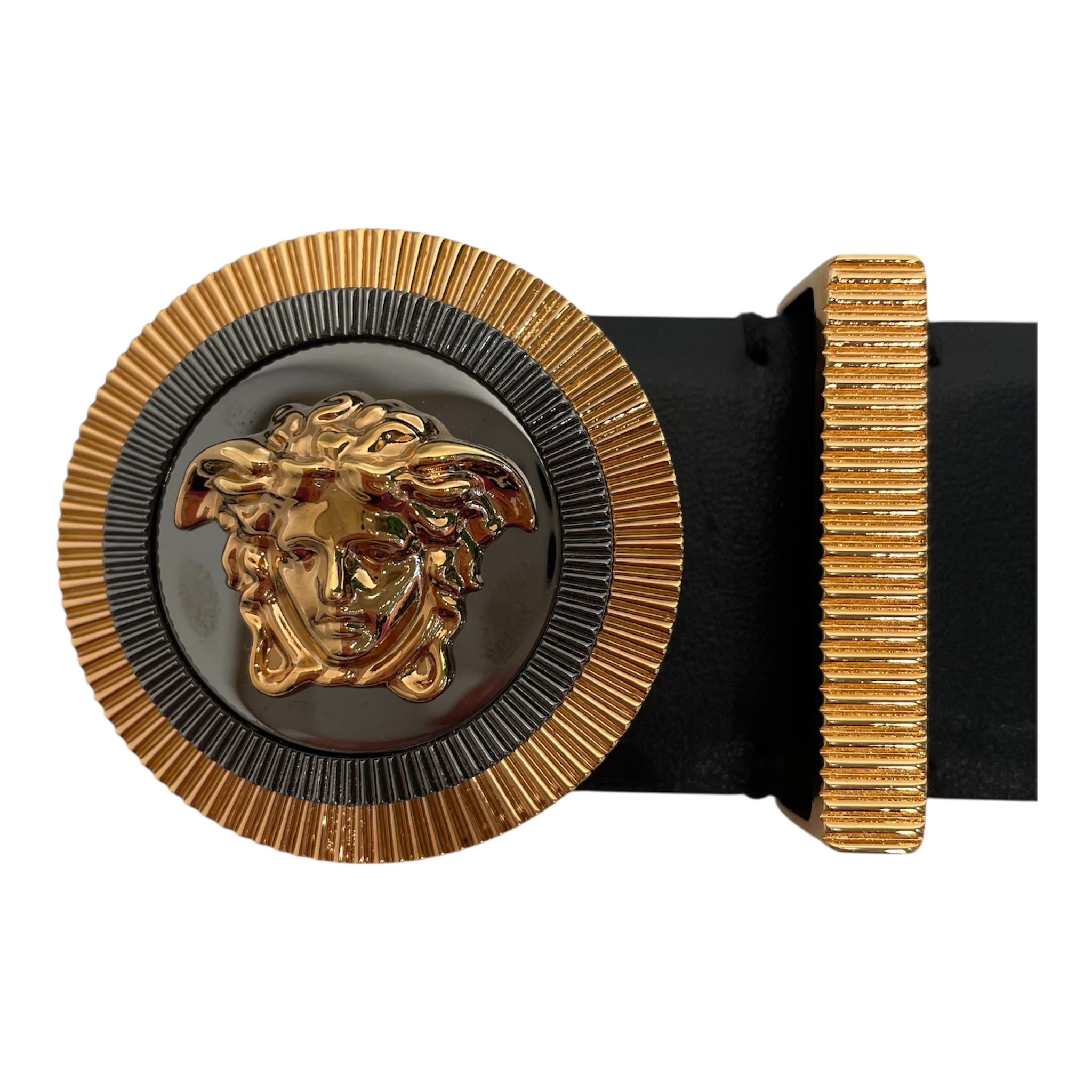 VERSACE/Belt/Leather/BLK/Medusa Biggie Belt view 3