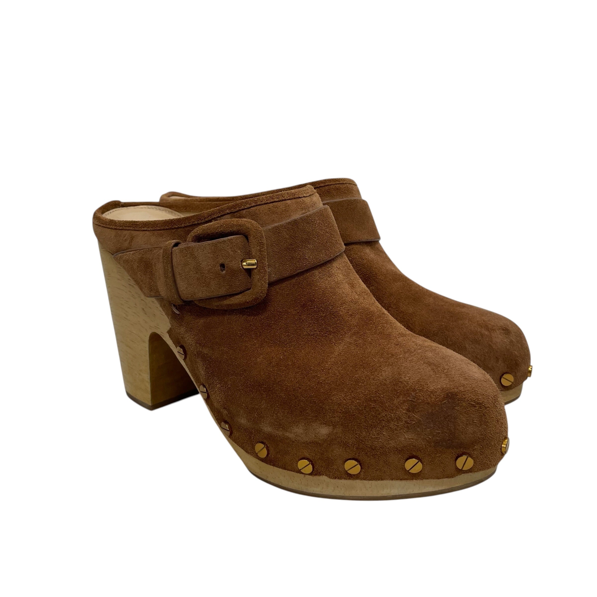 VERONICA BEARD/Heels/US 8/CML/studded clogs view 4
