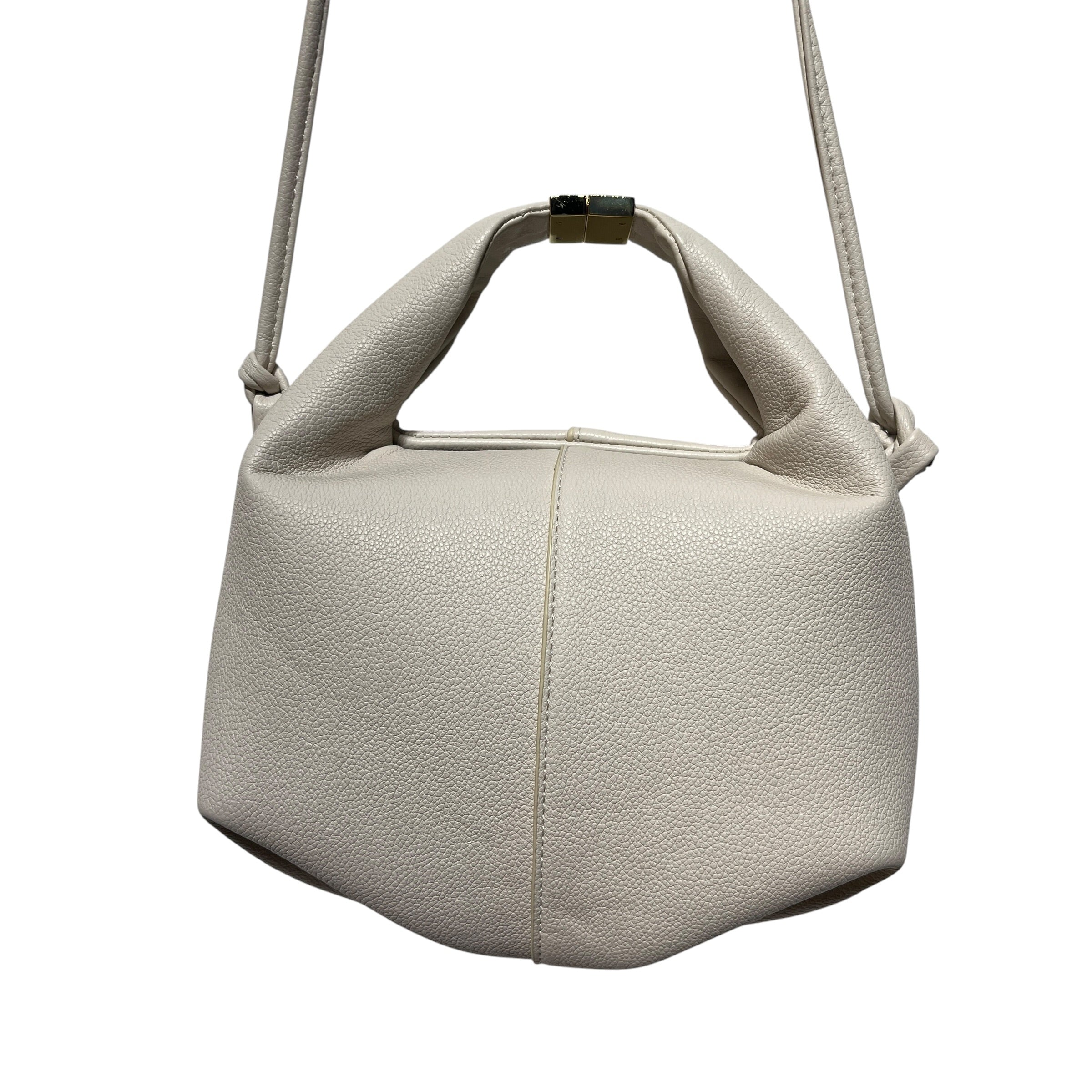 POLENE/Hand Bag/Leather/WHT/Gold Top Hardware with Strap view 2