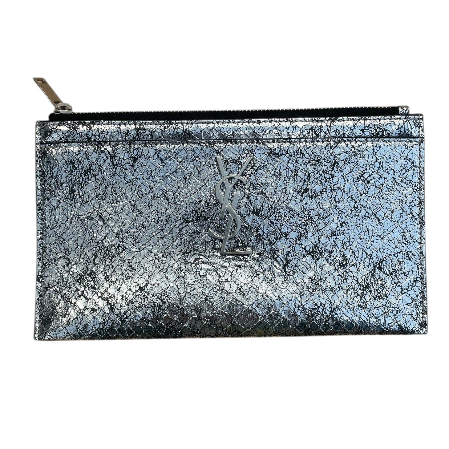 YVES SAINT LAURENT/Pouch/Glitter/Cotton/SLV/ view 1