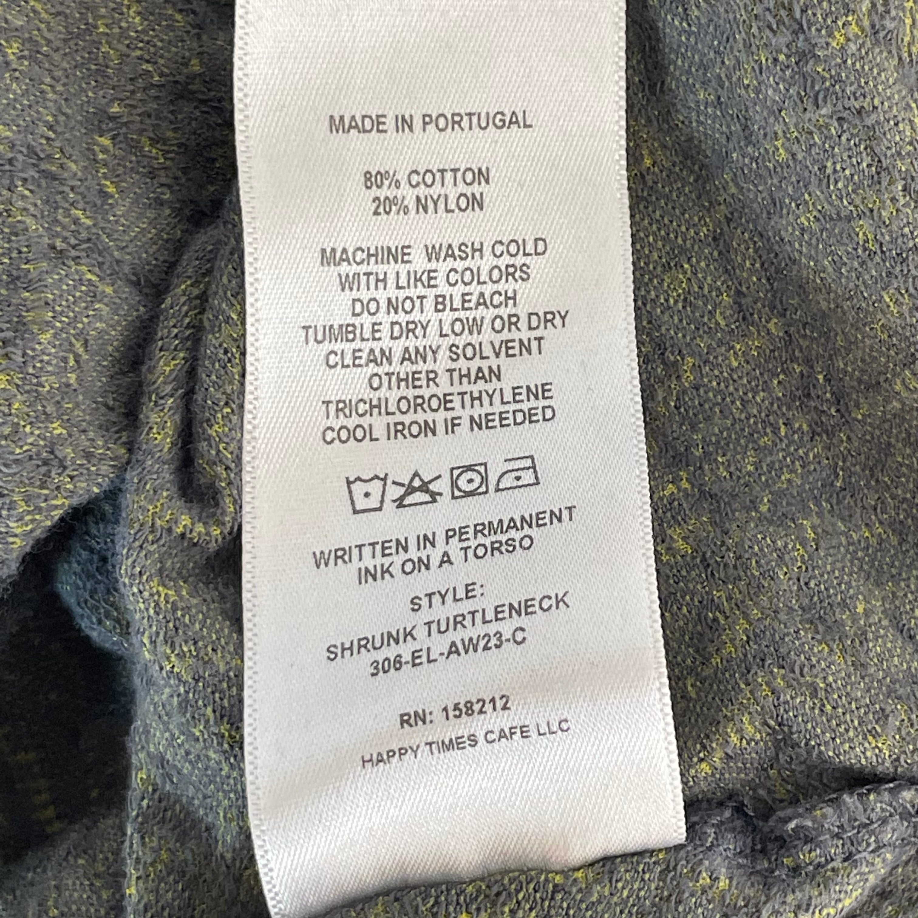 ECKHAUS LATTA/LS Shirt/M/All Over Print/Cotton/GRN/BLK STITCH WRITTING ALL OVER view 5