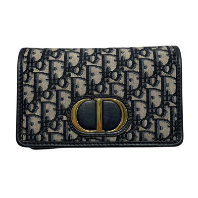 Christian Dior/Hand Bag/Monogram/BLU/TROTTER HANDBAG