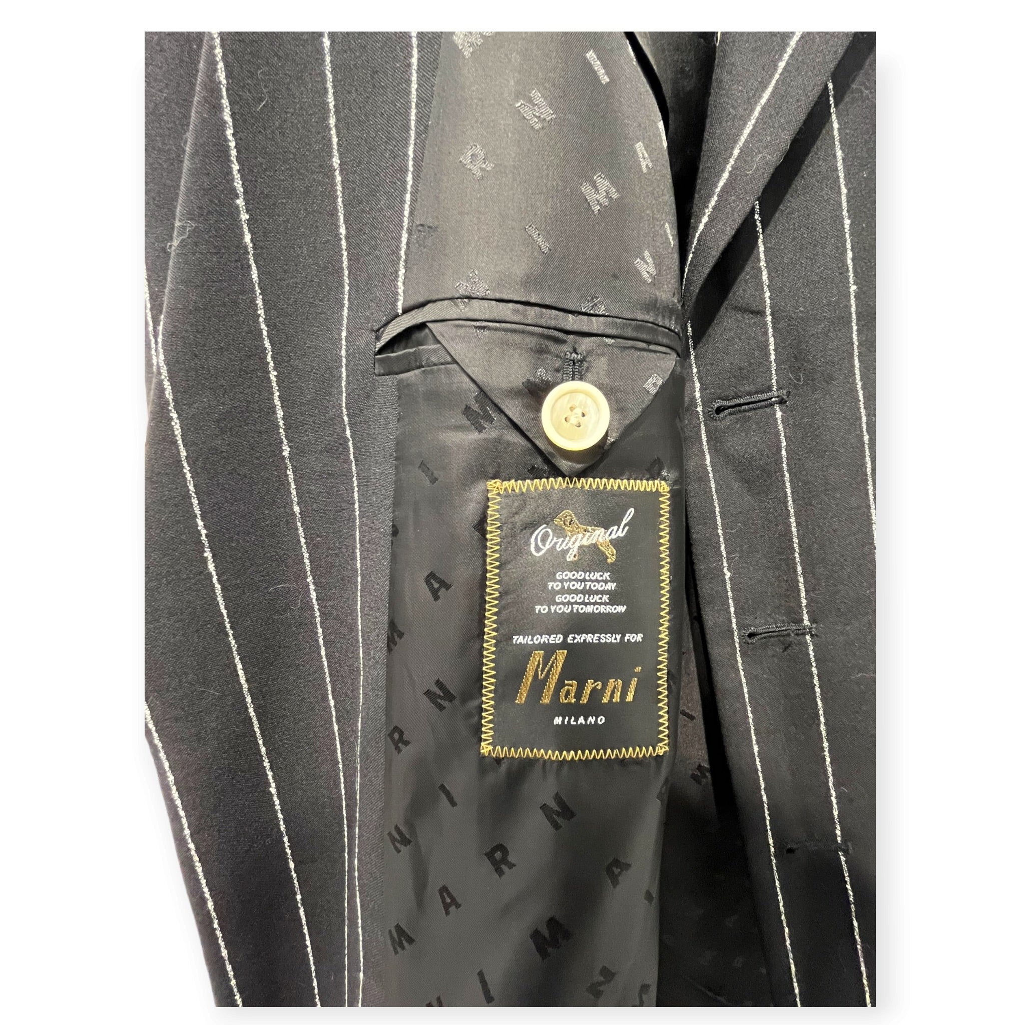 MARNI/Suits/50/Stripe/Wool/BLK/PINSTRIPE MARNI SUIT SET view 7