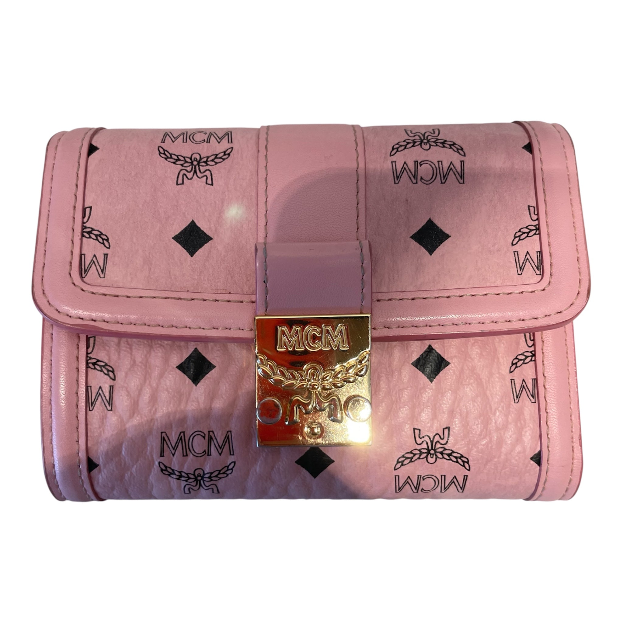 MCM/Wallet/All Over Print/Leather/PNK/ view 4