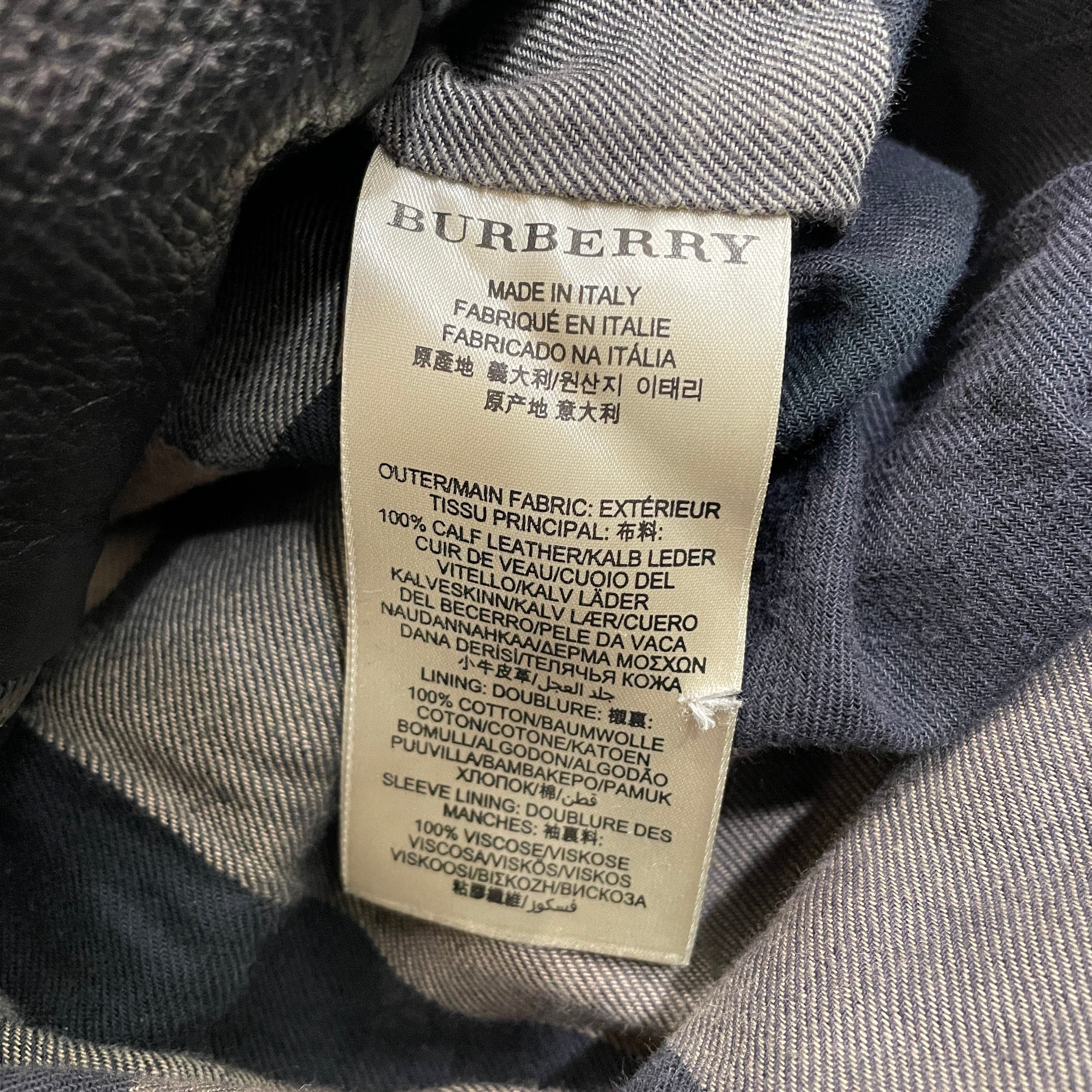 BURBERRY BRIT/Leather Jkt/S/Leather/BLK/3821285/ 62E view 4