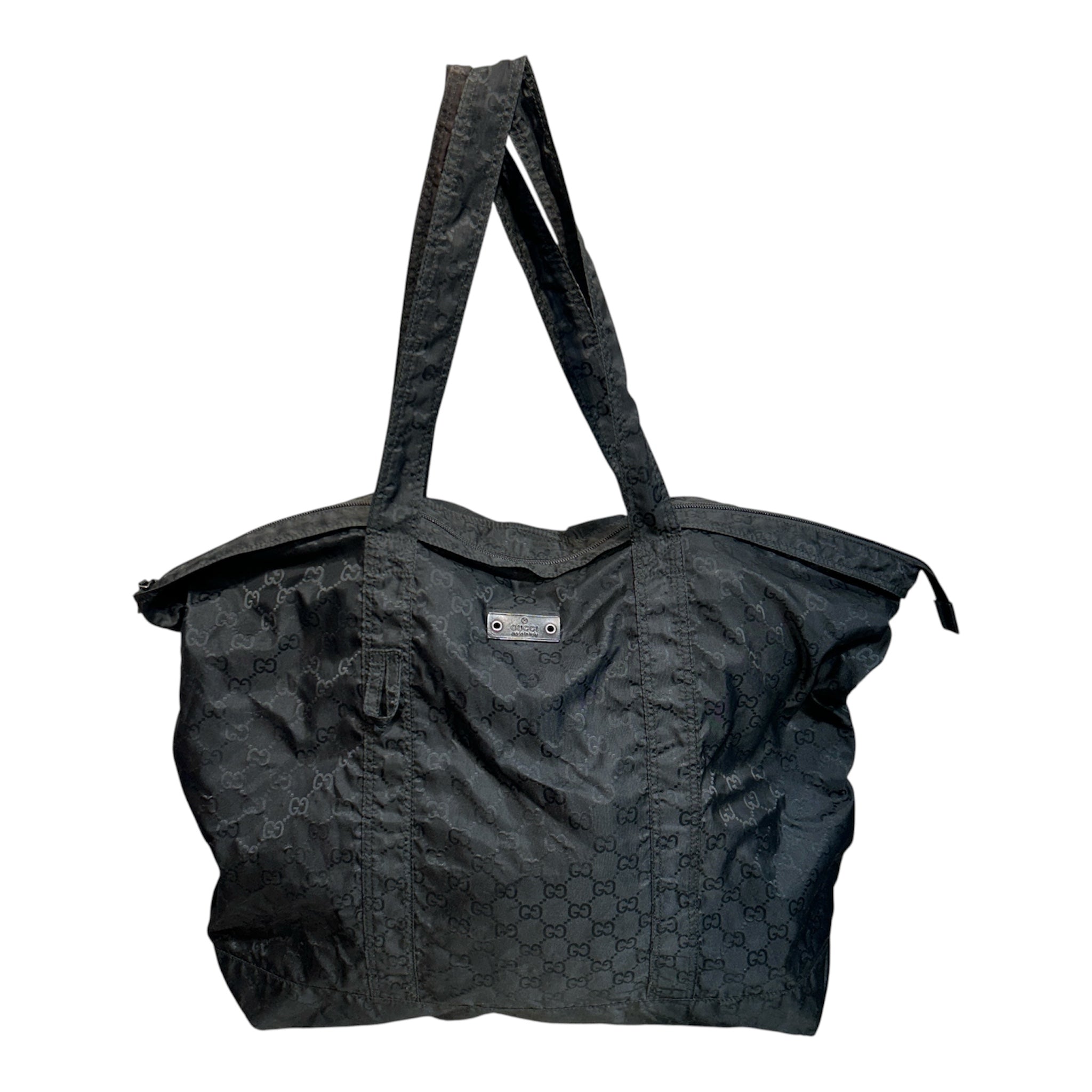 GUCCI/Tote Bag/Monogram/BLK/Monogram Nylon view 1