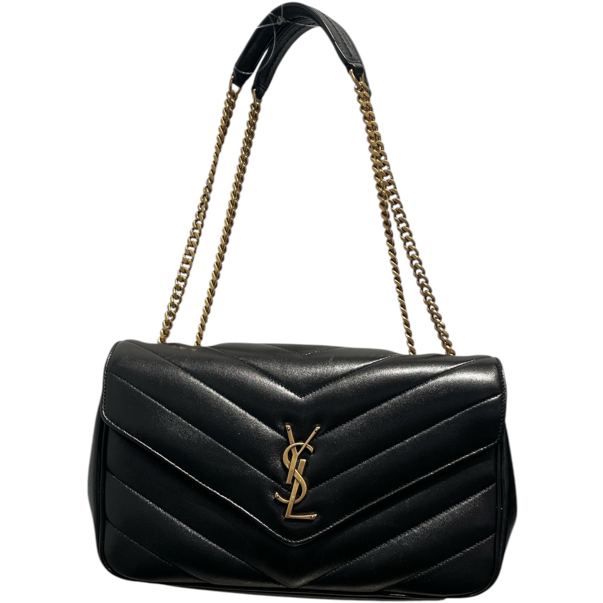 SAINT LAURENT/Cross Body Bag/Leather/BLK/Signatue Lou Lou Matelasse view 1