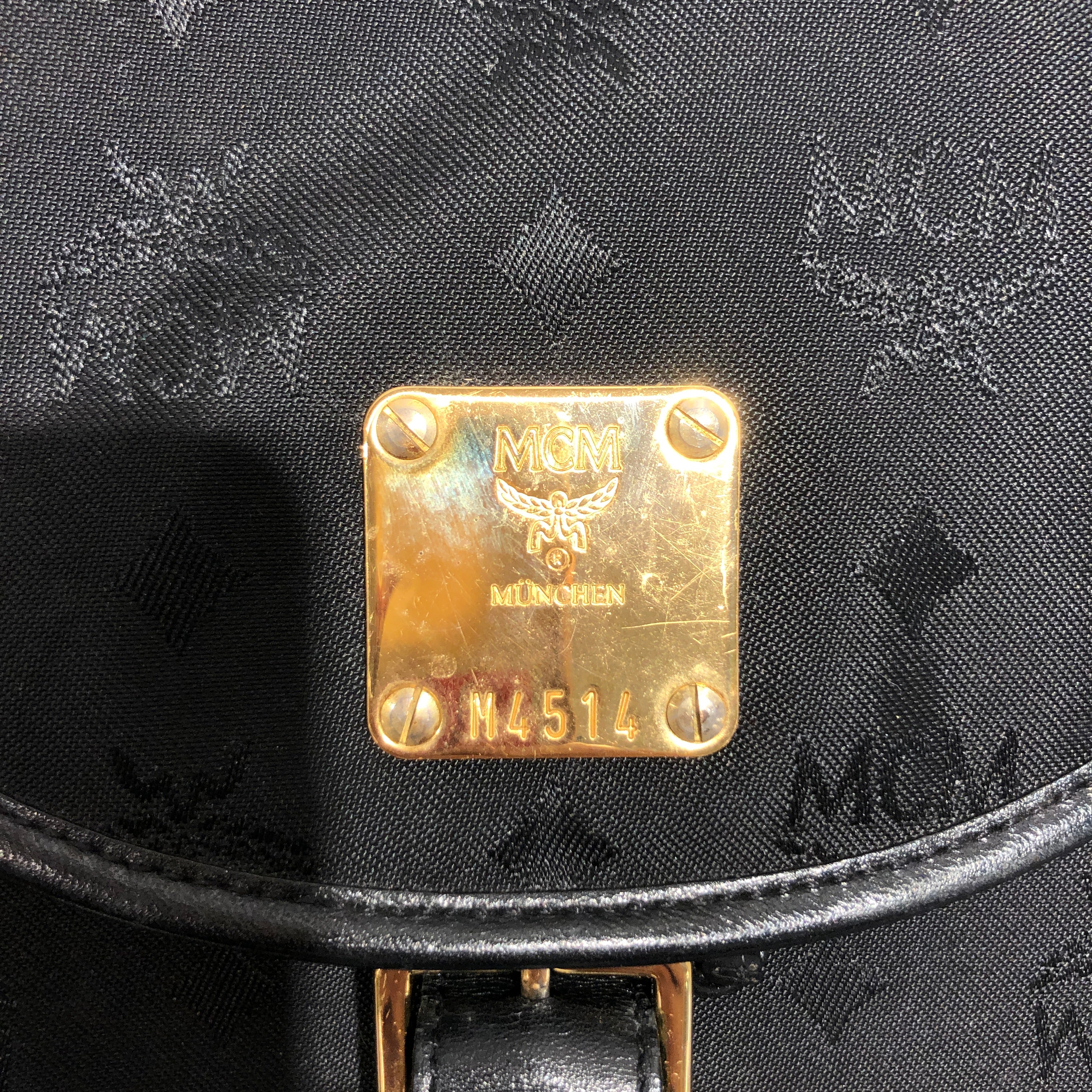 MCM/Backpack/Monogram/Nylon/BLK/ view 3