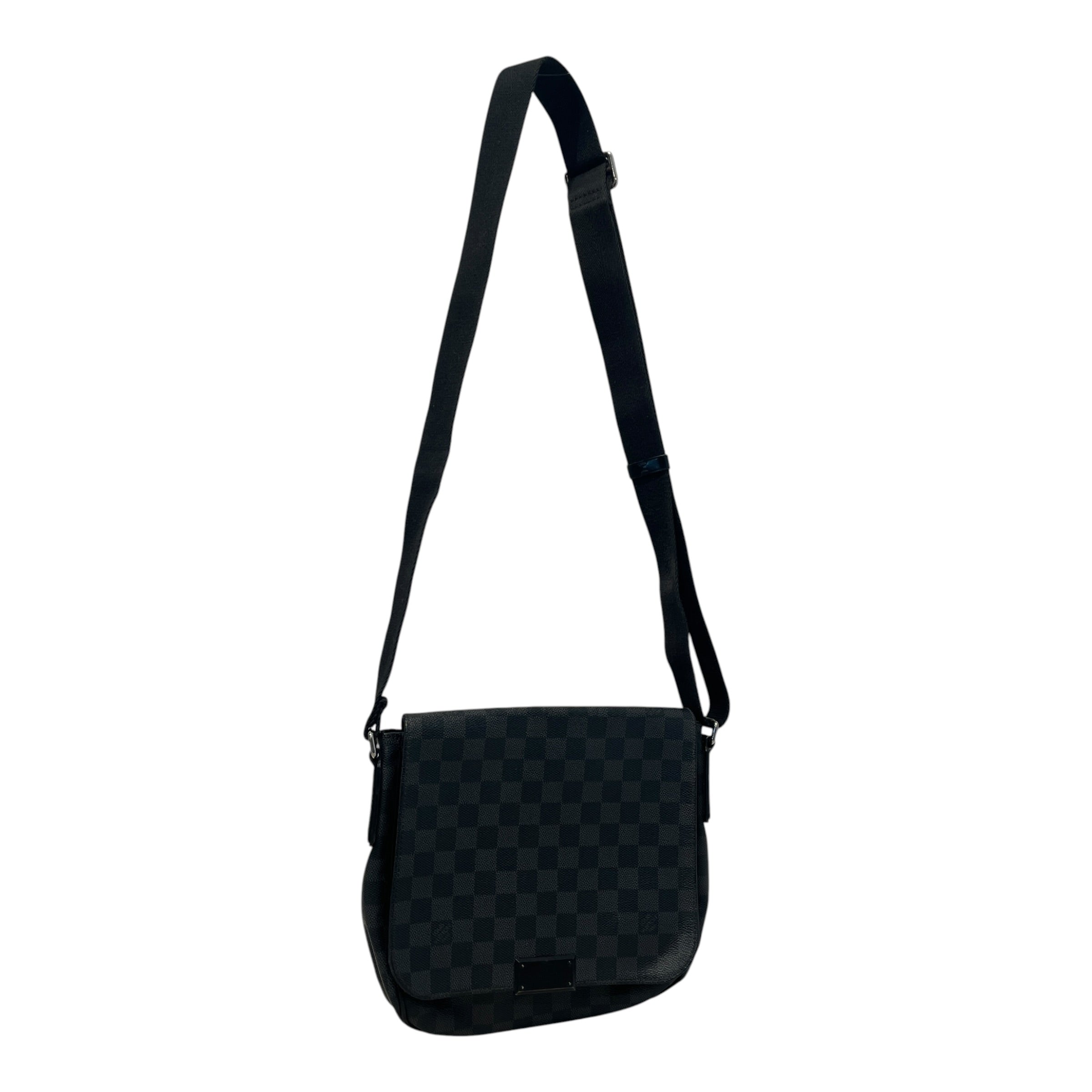 LOUIS VUITTON/Luggage/Monogram/Cotton/BLK/Graphite Canvas Messanger Bag view 1