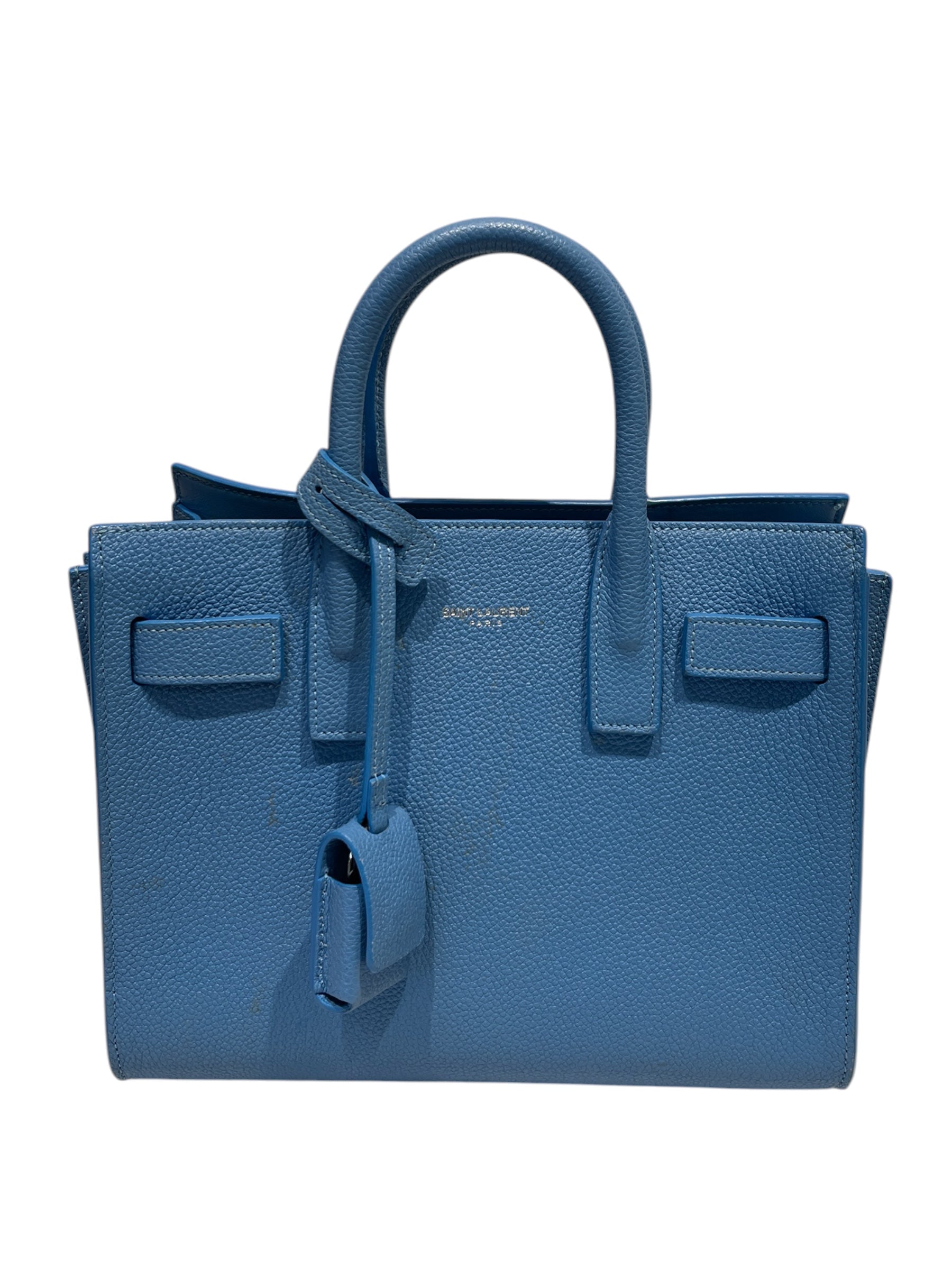 SAINT LAURENT/Hand Bag/Leather/BLU/SAC DE JOUR GRAINED CALFSKIN view 1