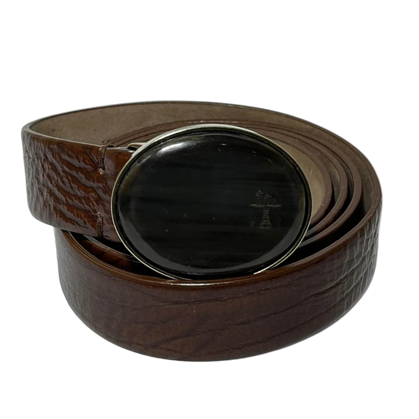 BRUNELLO CUCINELLI/Belt/Leather/BRW/L's/textured leather view 1