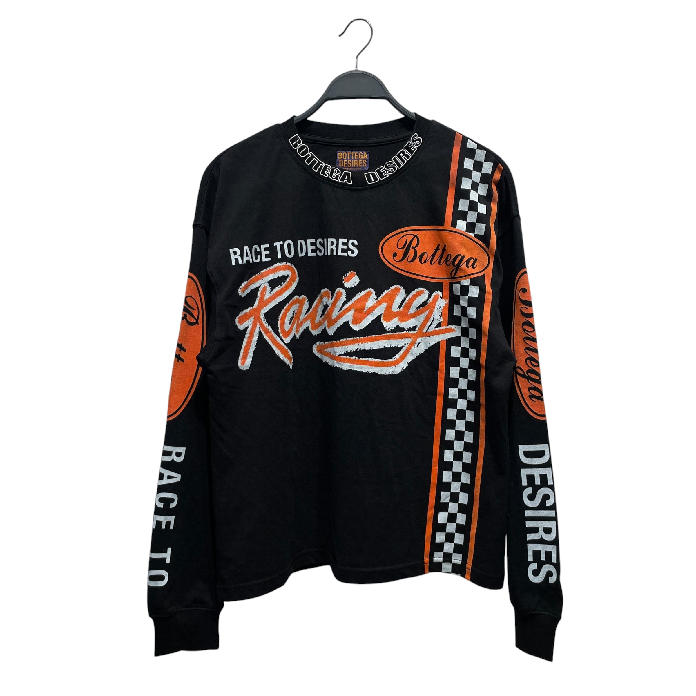 BOTTEGA DESIRES/LS T-Shirt/S/Cotton/BLK/All Over Print/ view 1