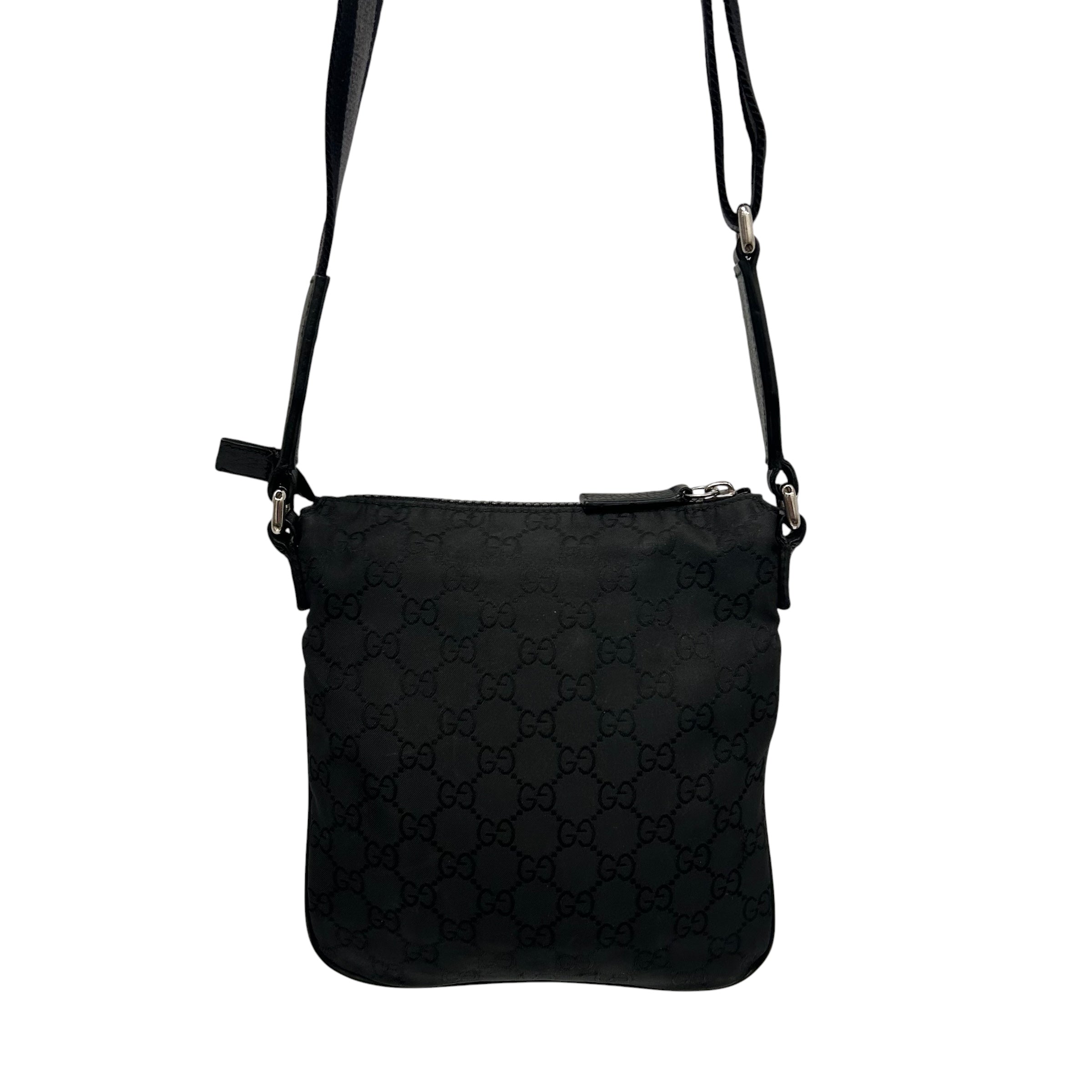 GUCCI/Tote Bag/OS/Monogram/Nylon/BLK/GUCCI GRID MESSENGER BAG view 4