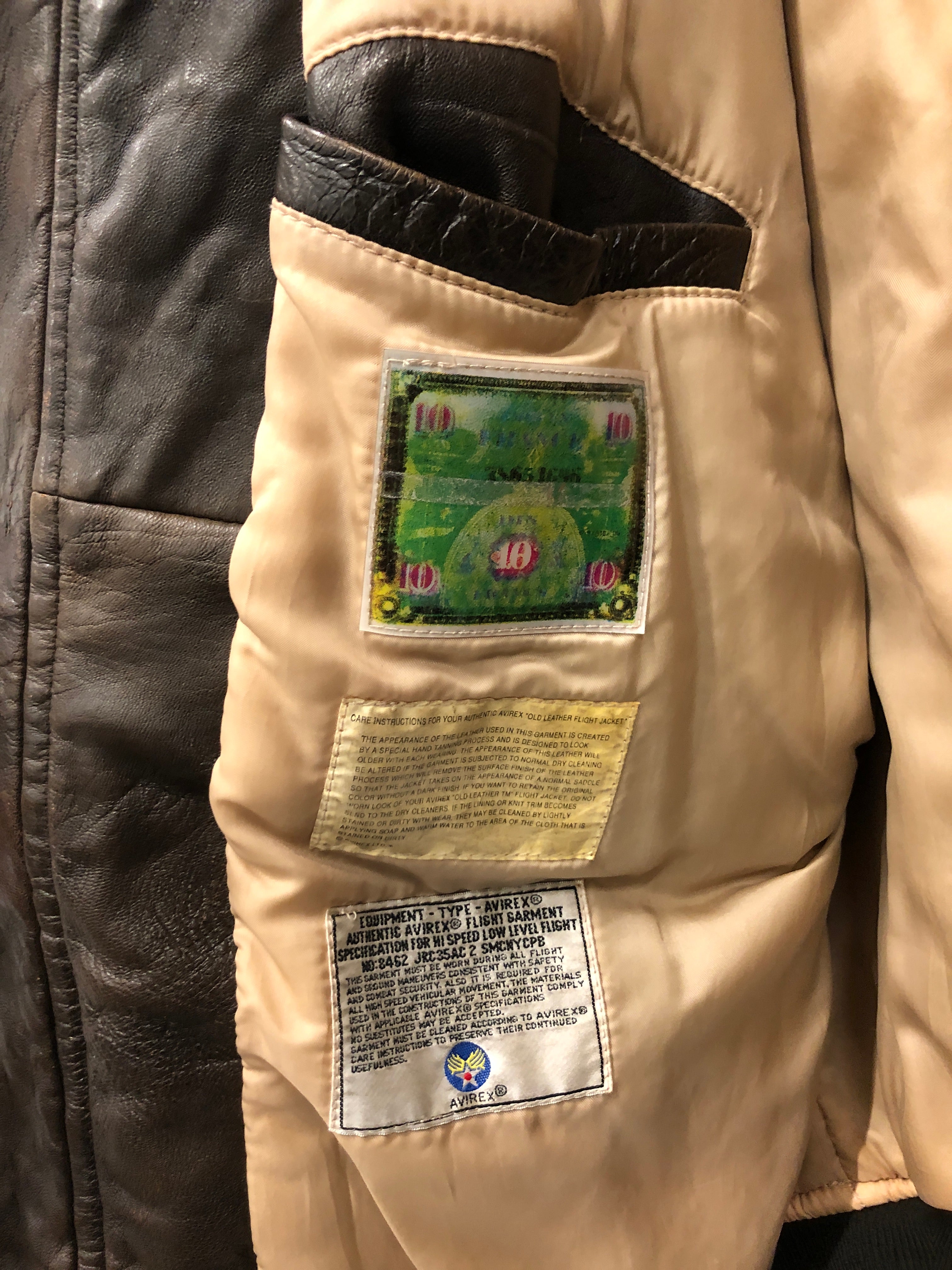 AVIREX/Flight Jkt/XL/Leather/BRW/"CHILKOOT CHARLIES" view 4