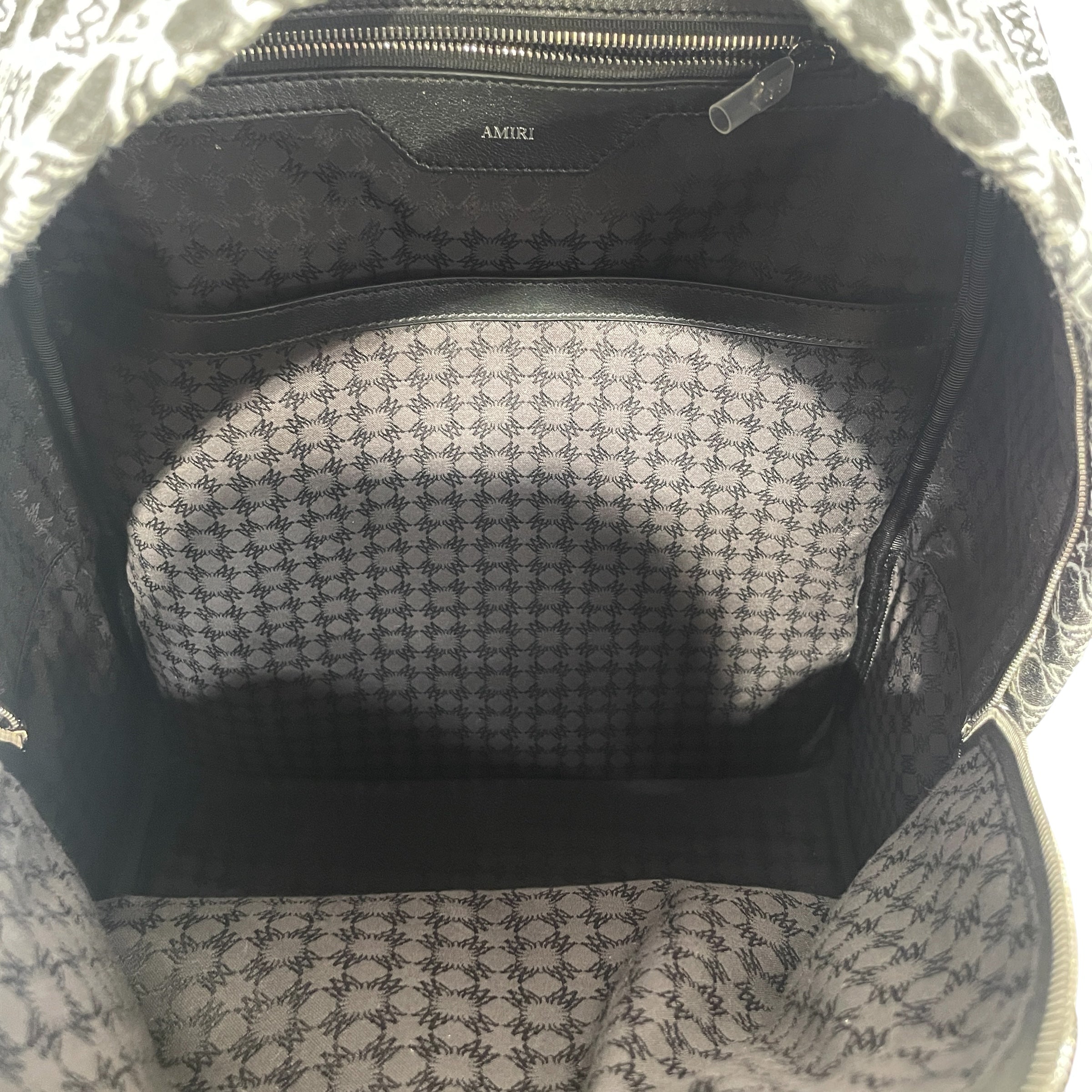 AMIRI/Backpack/Monogram/Cotton/GRY/QUAD PATTERNED view 4