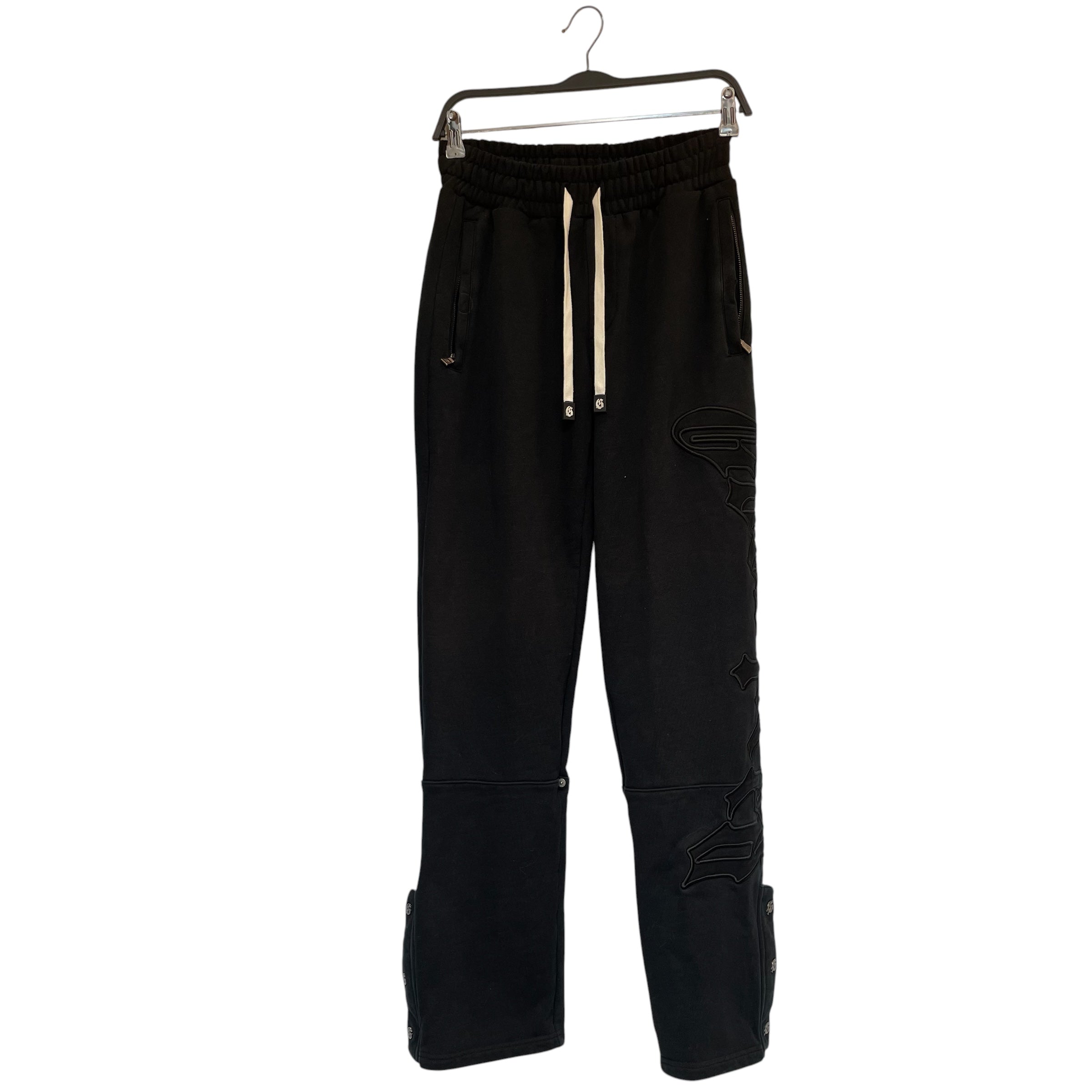 GODSPEED NEW YORK/Pants/S/Cotton/BLK/LOGO STITCHED ON SIDE view 1