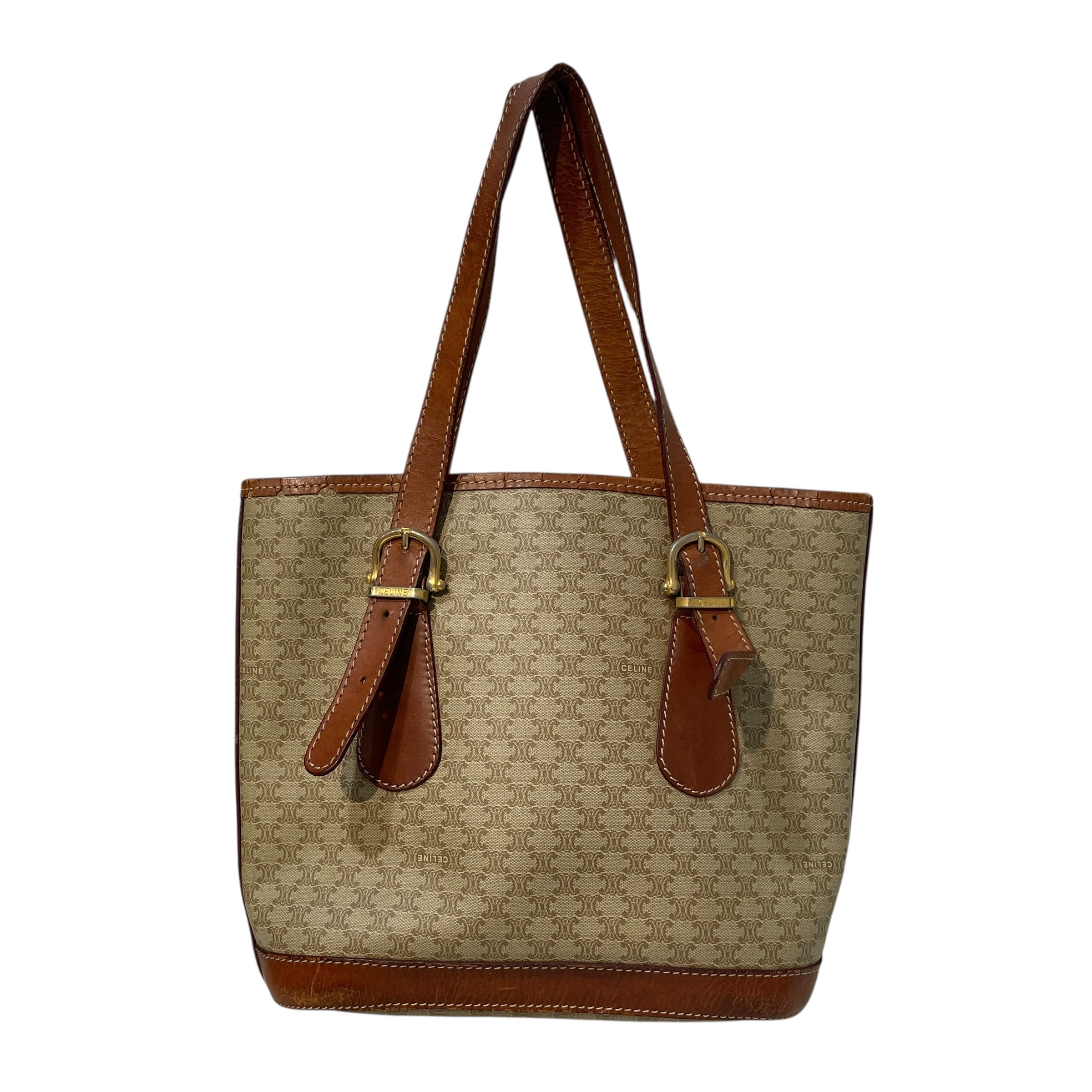 CELINE/Hand Bag/Monogram/Leather/BEG/ view 2