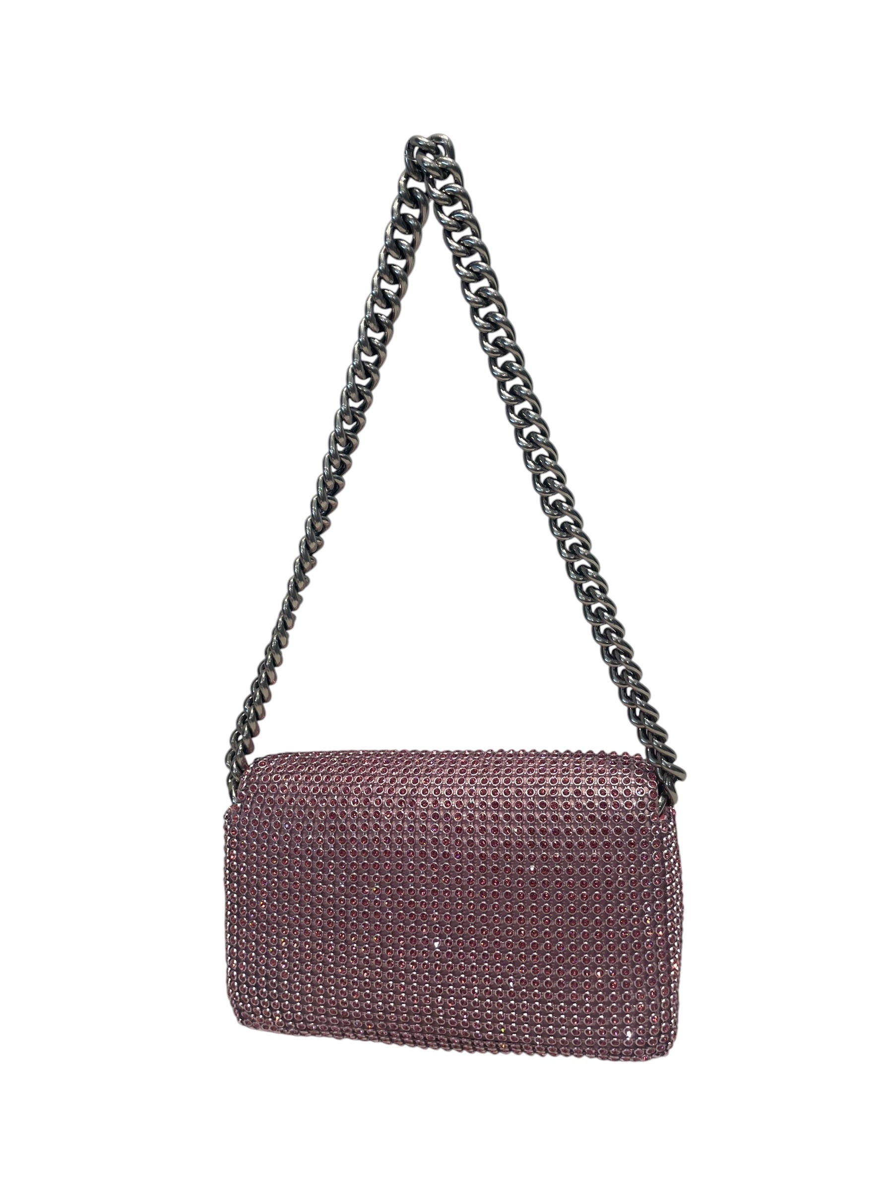 MARC JACOBS/Cross Body Bag/PNK/Rhinestone Clasp Closure view 2