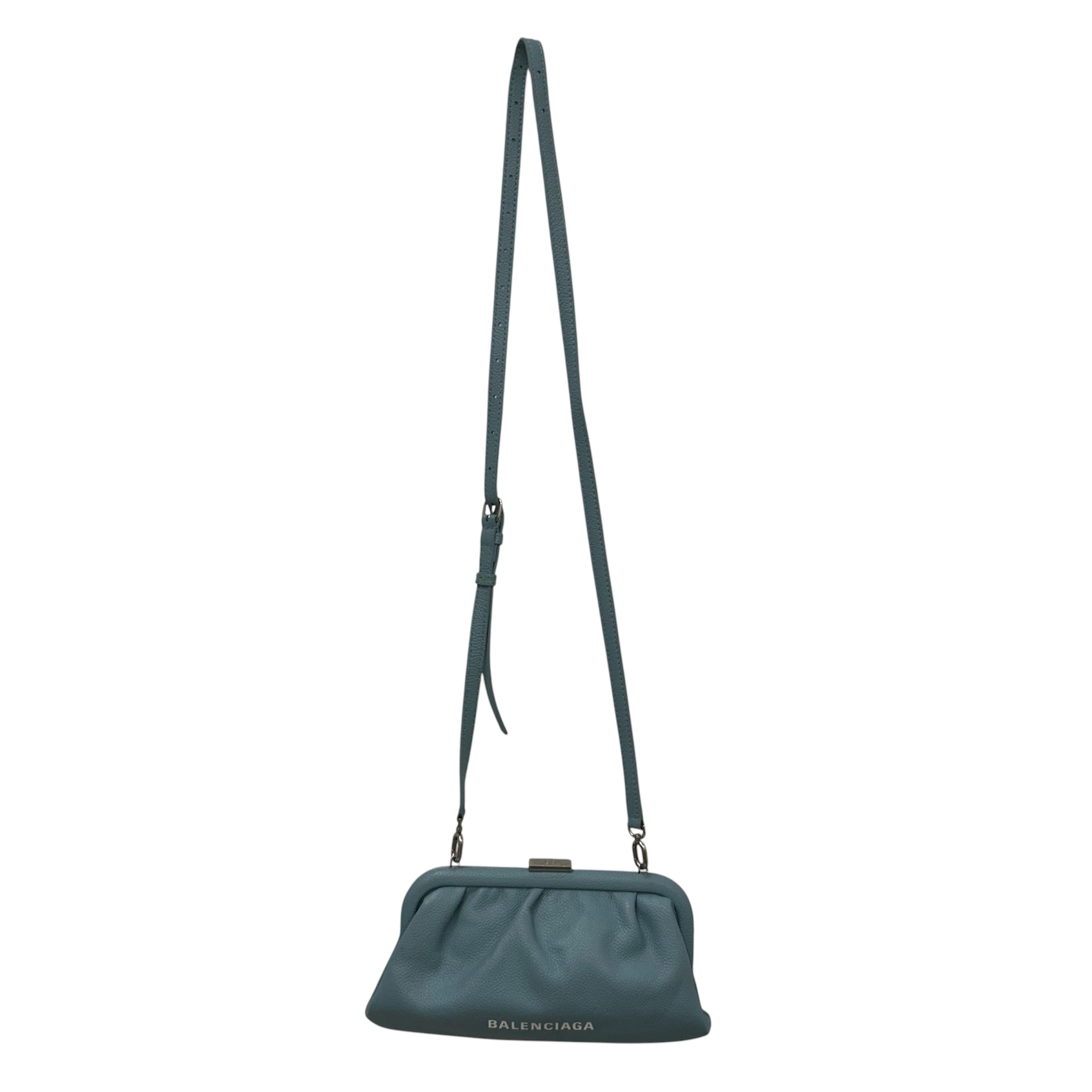 BALENCIAGA/Bag/Leather/BLU/Cloud Clutch XS view 1