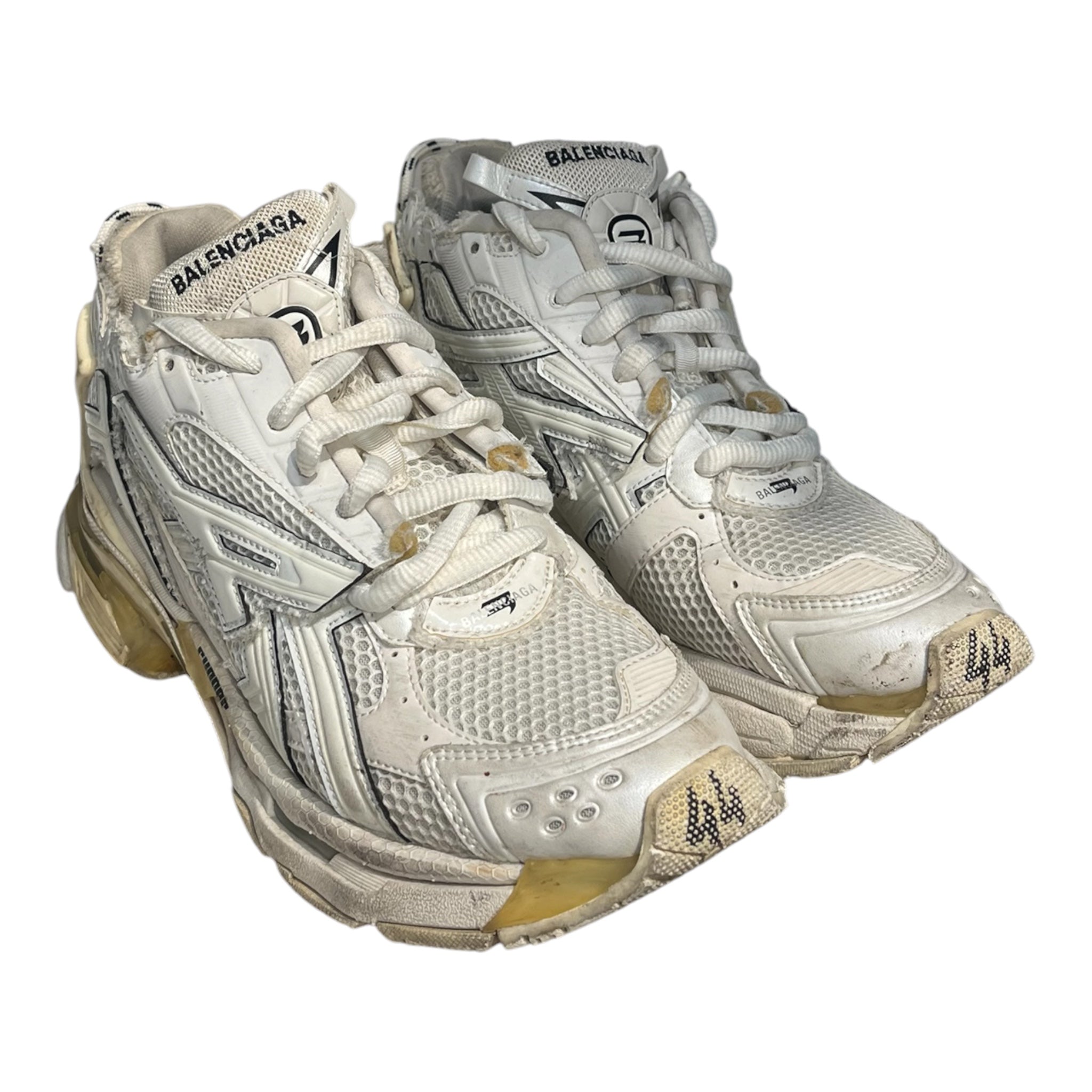 BALENCIAGA/Low-Sneakers/EU 44/Leather/WHT/CHUNKY RUNNER SNEAKER view 1
